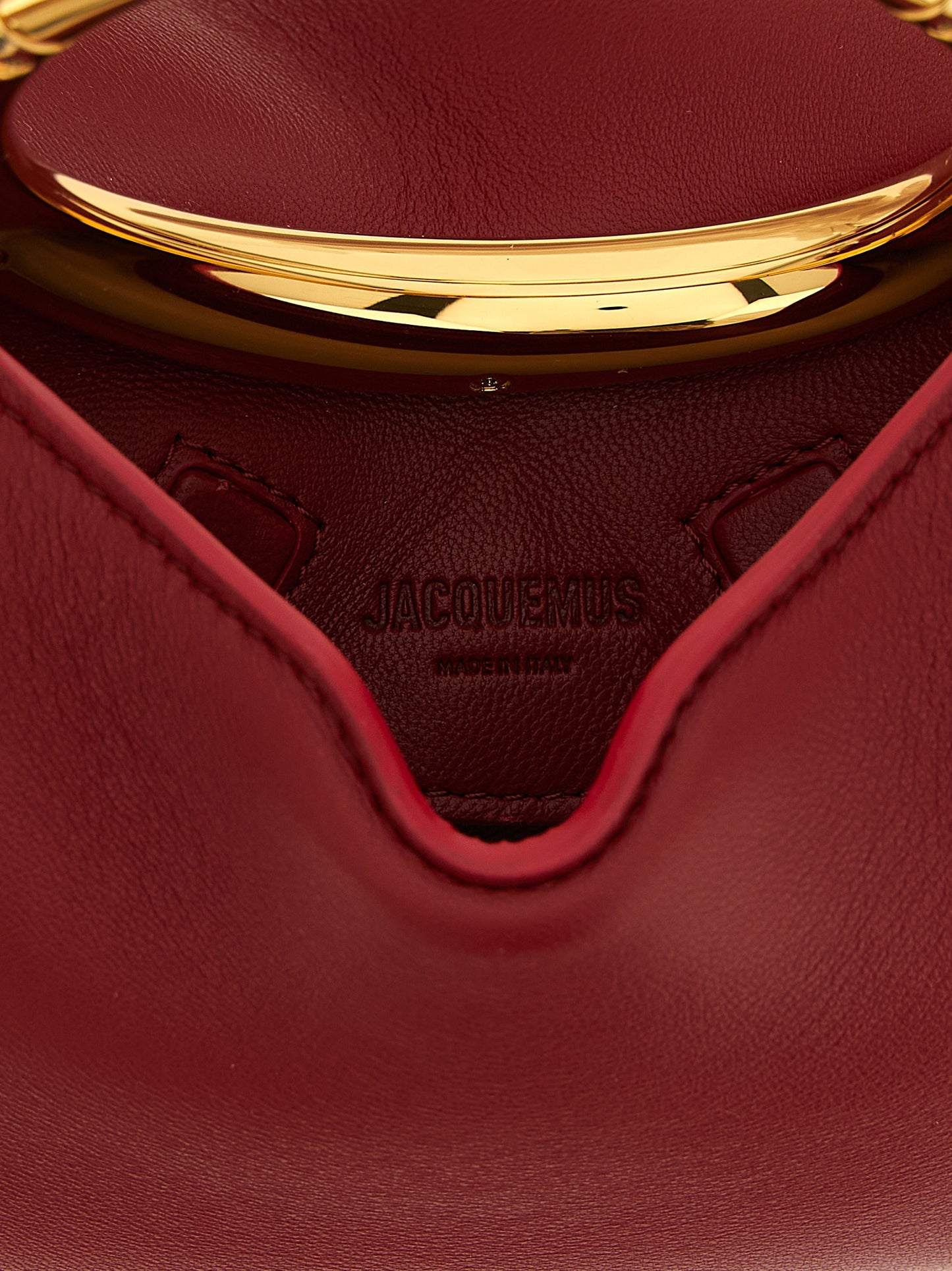 Jacquemus Le Petit Lamb Leather Handbag - Multicolor Red