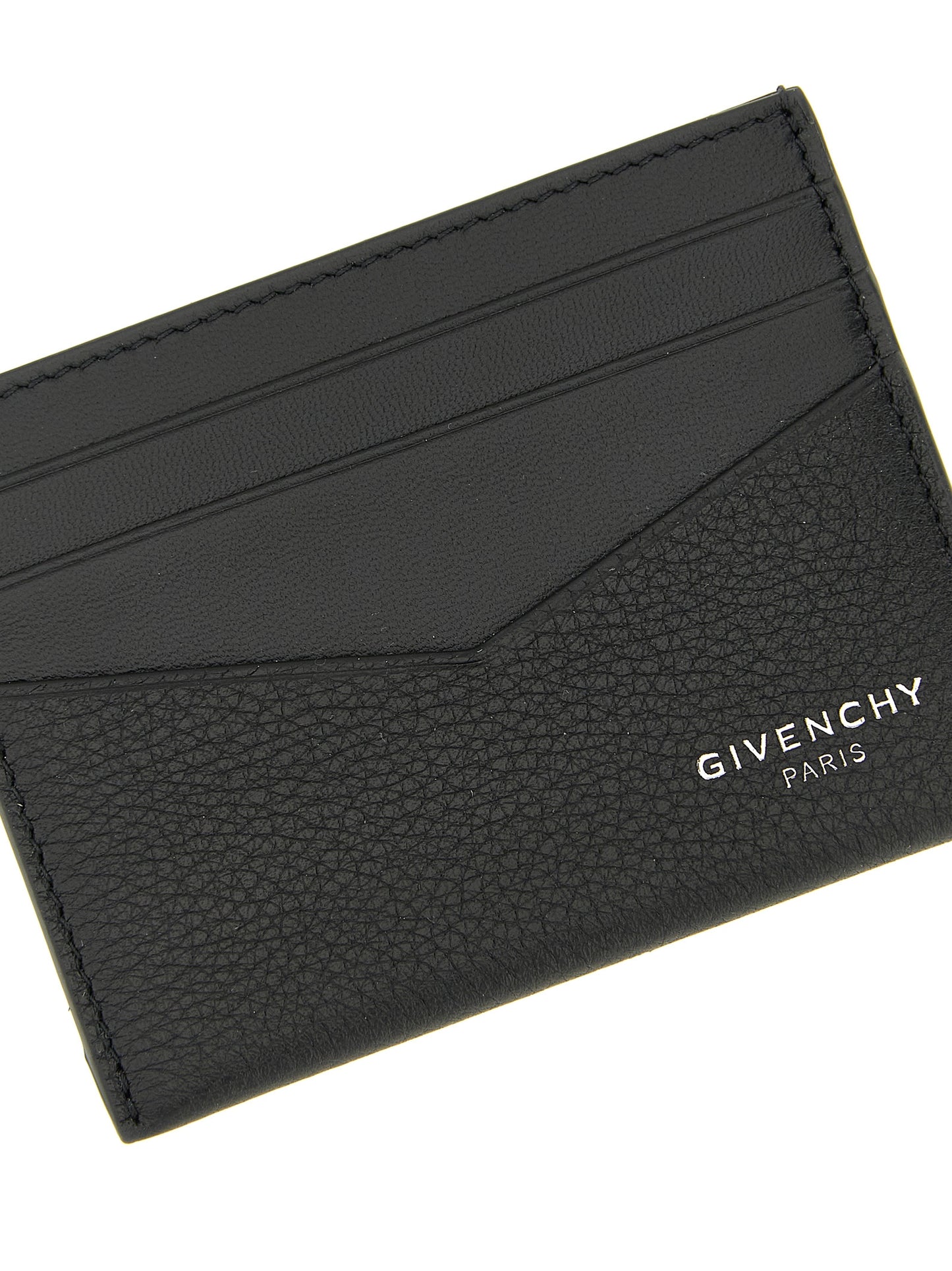 Cardholder Card Case by Givenchy for men in calfskin leather black & print features a distinguished silhouette, showcasing the distinguished design of the Calfskin Leather Cardholder Card Case with refined card-organization.