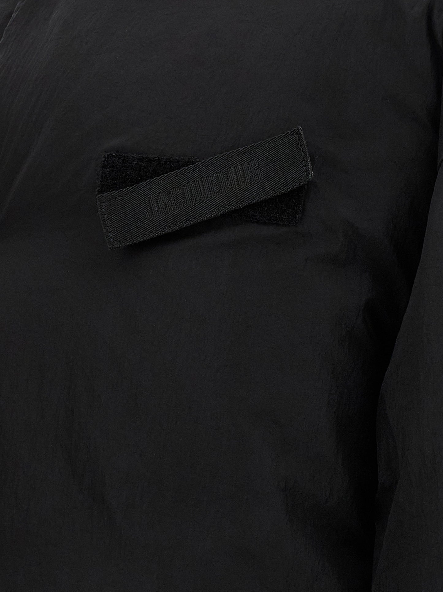 Jacquemus Men's Down Padded Polyamide Hooded Puffer Jacket - Black