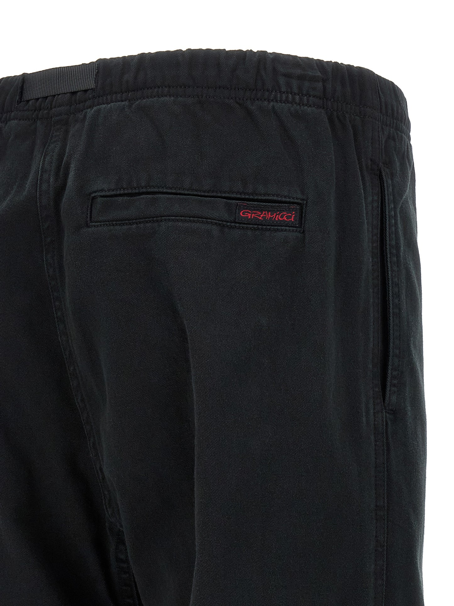 Trousers by Gramicci for men in organic cotton twill black features an on trend silhouette, showcasing a sophisticated wide with a long and for an on trend finish.