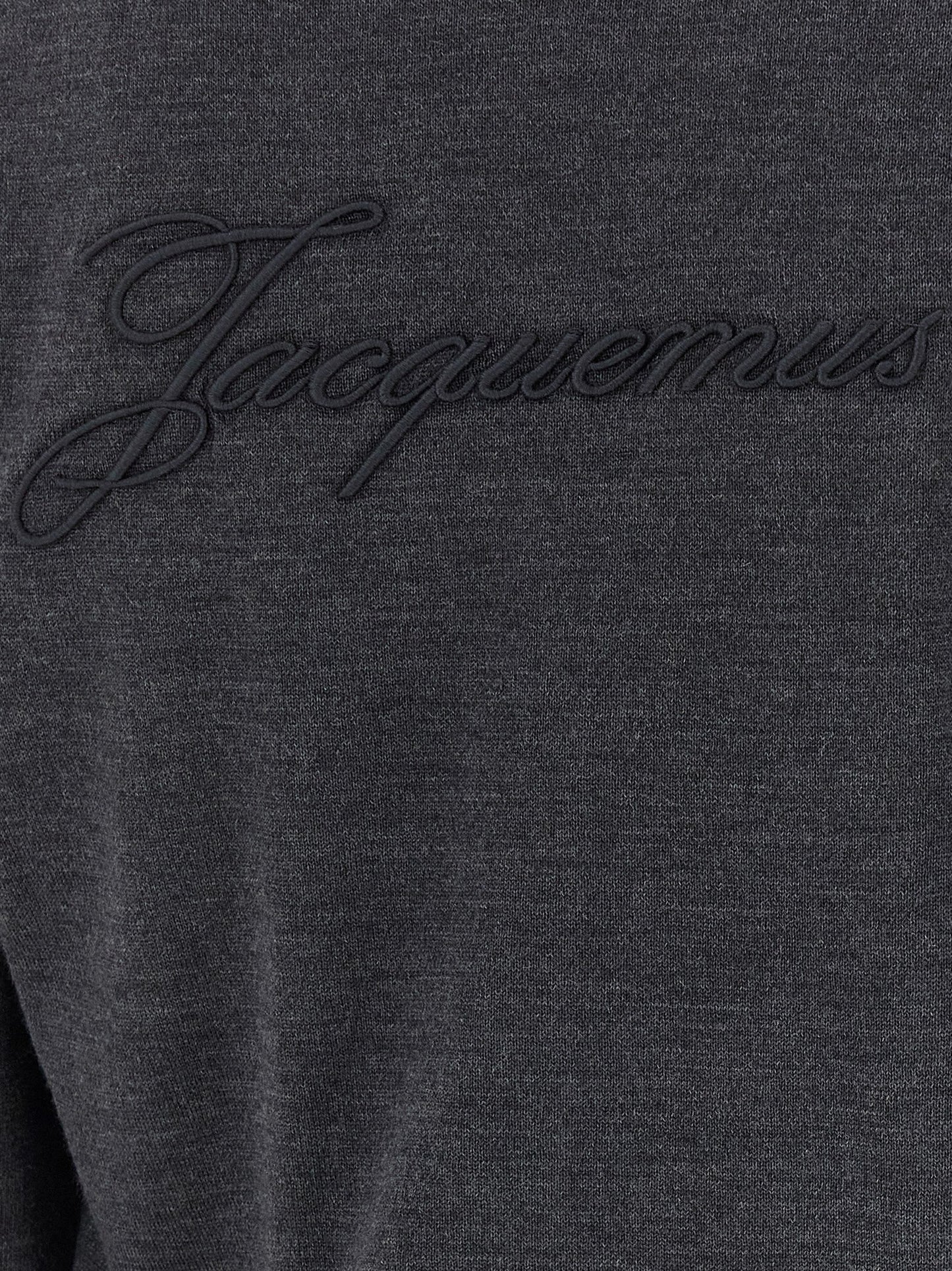 Cardigan by Jacquemus for men in merino wool gray features a nuanced silhouette with a refined and nuanced detailing for a sophisticated look.