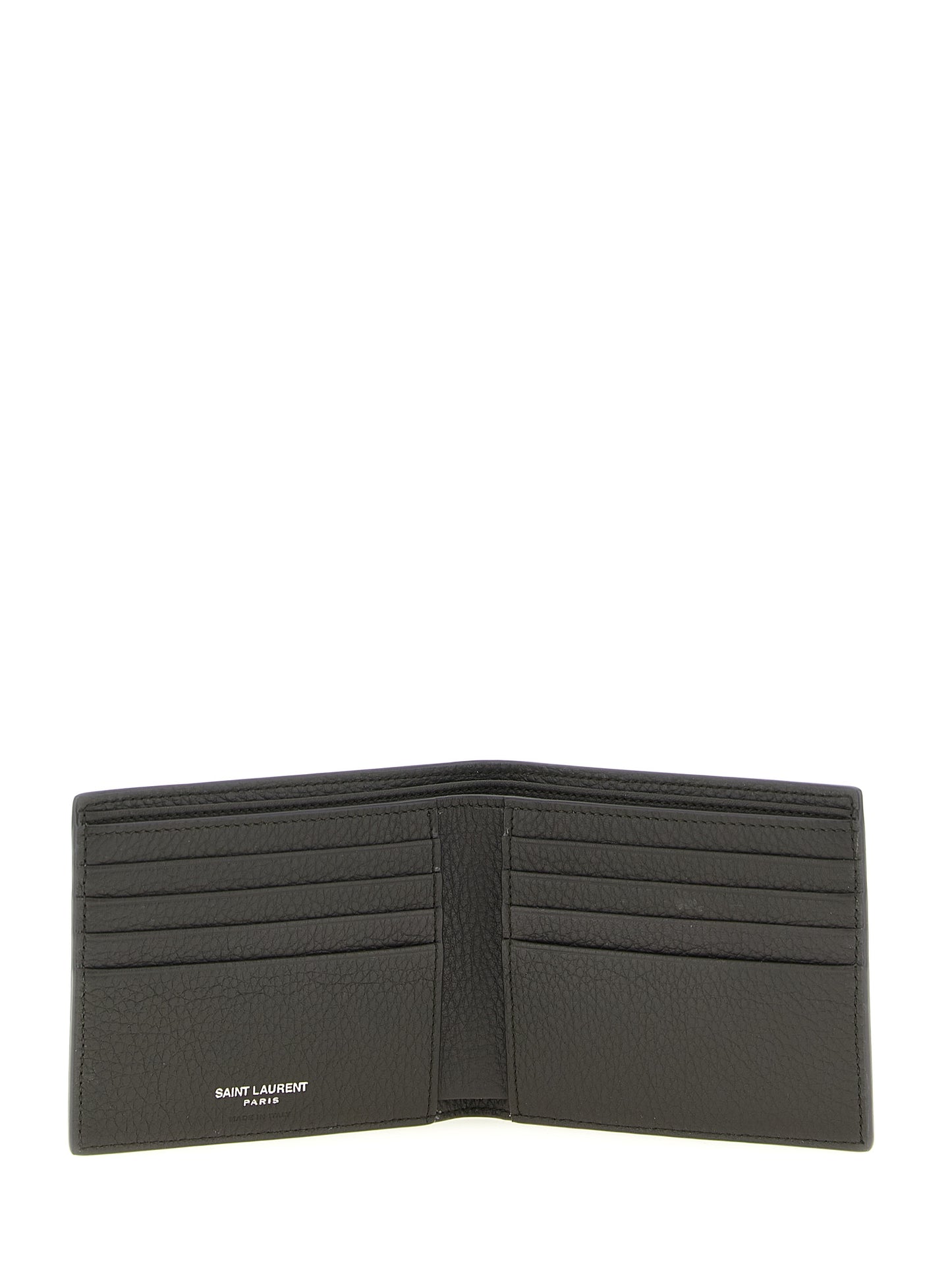 Wallet by Saint Laurent for men in calfskin leather brown showcases a enchanting silhouette, artfully detailed with the signature style of the Cassandre Calfskin Leather Wallet and functional .