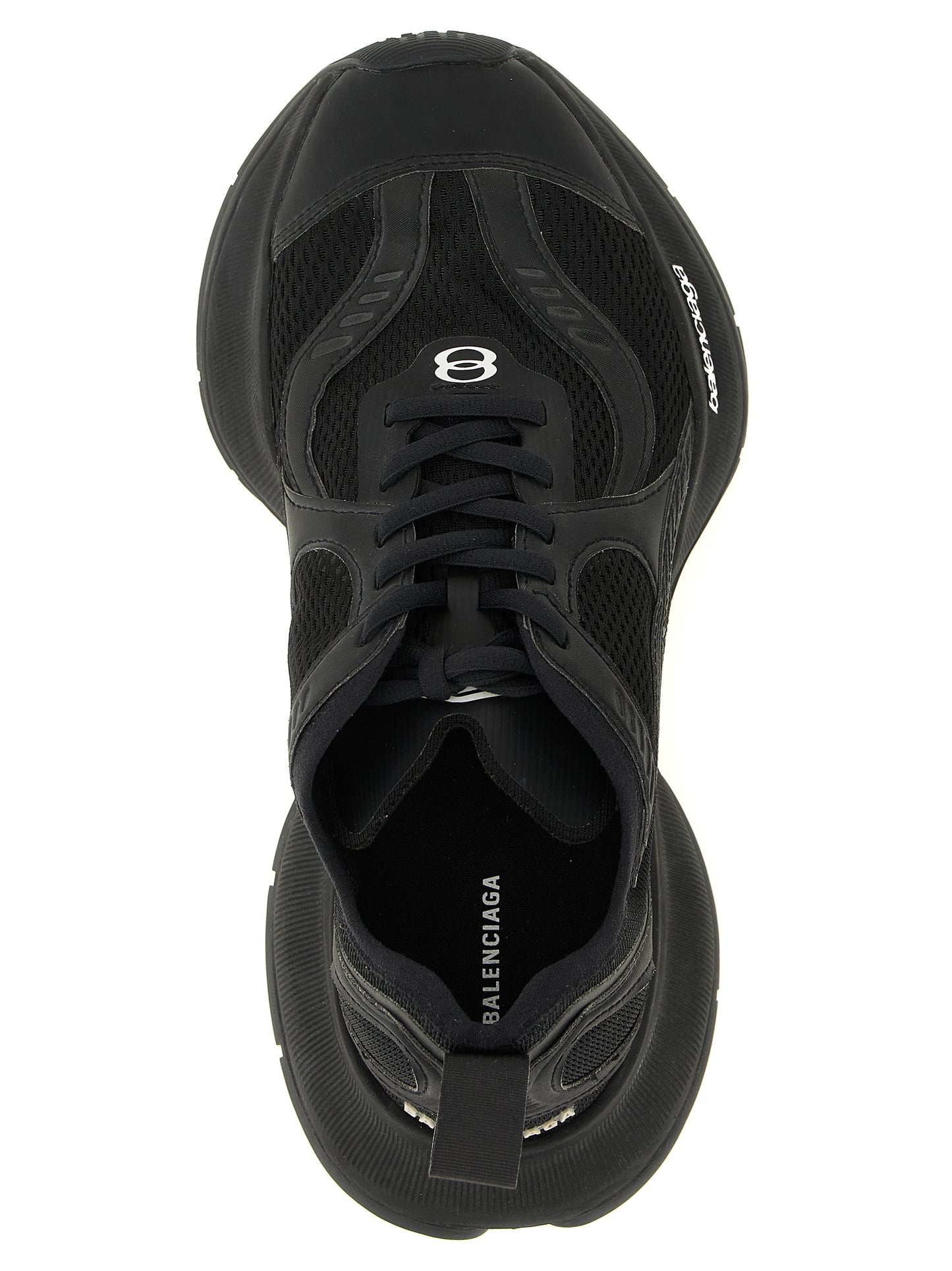Athletic Sneakers by Balenciaga for women in tu polyester polyurethane & nylon black features an exquisite silhouette, showcasing the premium athletic style of the Women's Athletic TU Polyester Polyurethane & Nylon Sneakers with an exquisite finish.