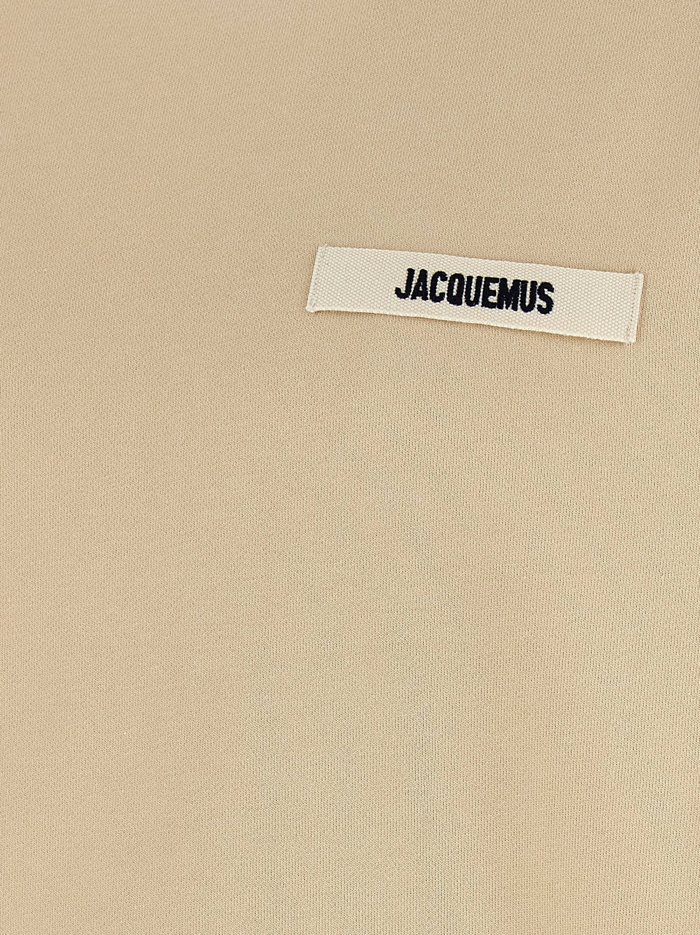 Sweatshirt by Jacquemus for men in cotton beige features an enviable silhouette, showcasing a premium and refined crew neckline for a truly enviable finish.