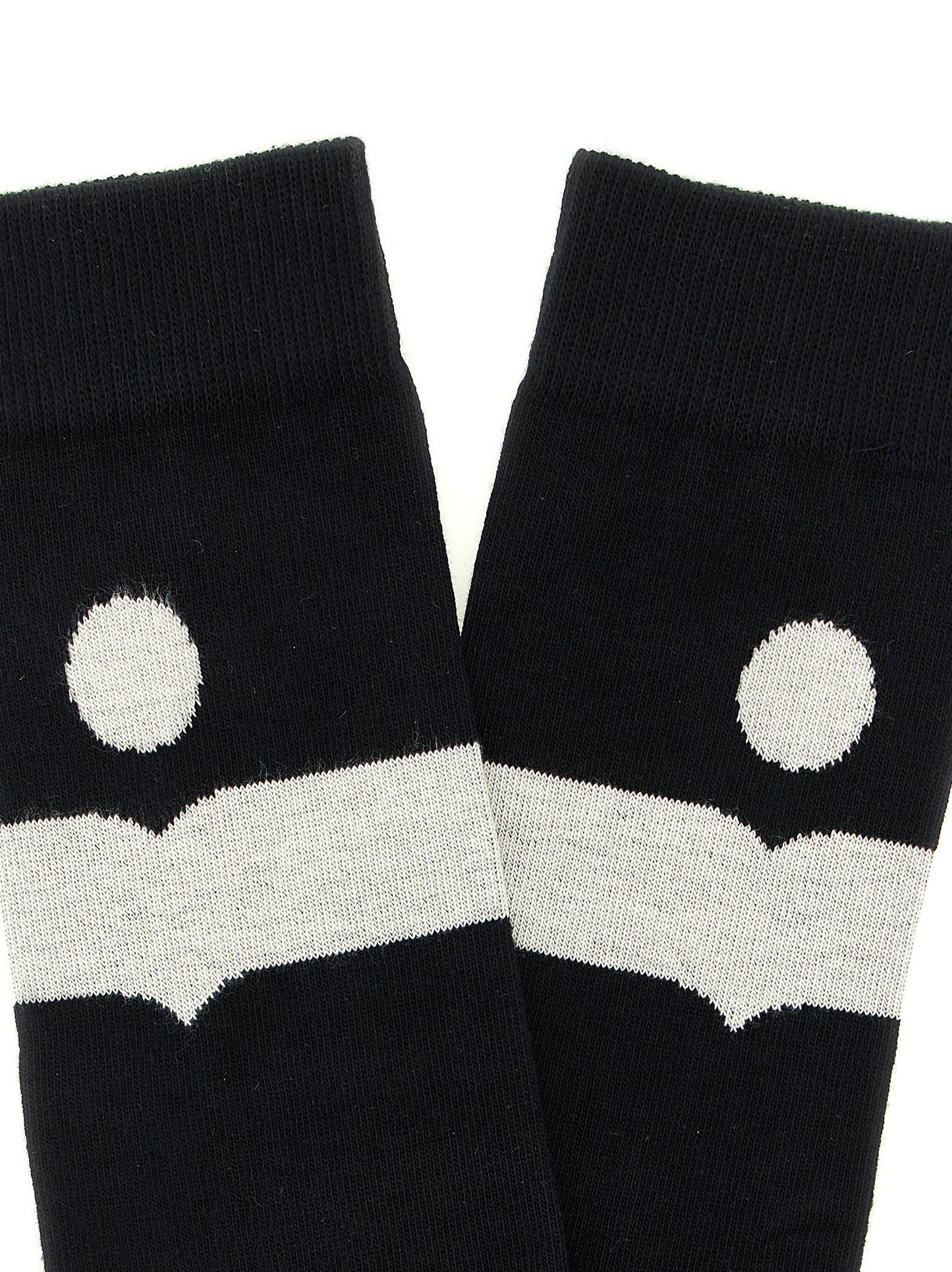 Socks by Isabel Marant for women in stretch polyamide cotton black & signature features an stylish silhouette, showcasing the stylish design of this Women's Stretch Polyamide Cotton Socks with a stylish finish.