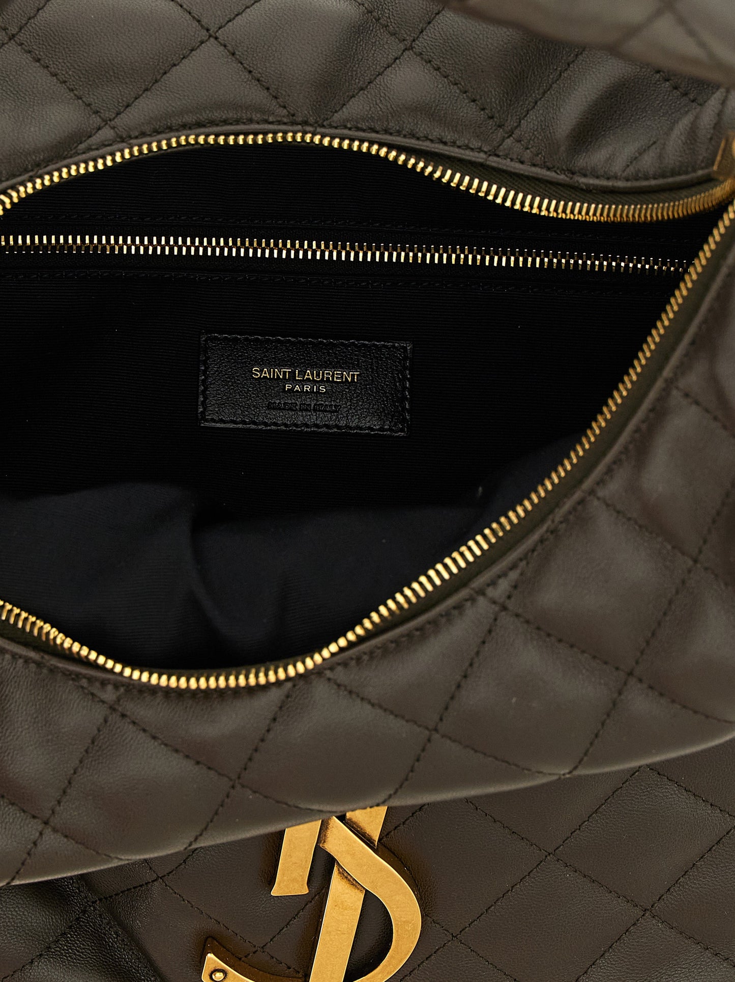 Quilted Shoulder Hobo Bag by Saint Laurent for women in lamb leather brown features a enviable silhouette, showcasing a secure zipper, ample , and enviable shoulder-strap & handle for a enviable finish.