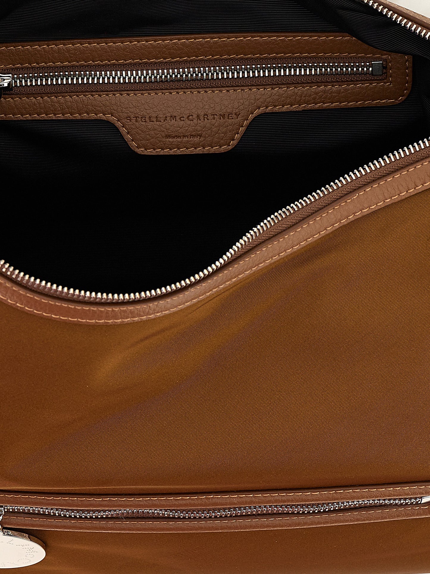 Shoulder Bag by Stella McCartney for women in polyamide leather brown features a stately silhouette, showcasing a secure , ample , and stately shoulder-strap for a stately finish.