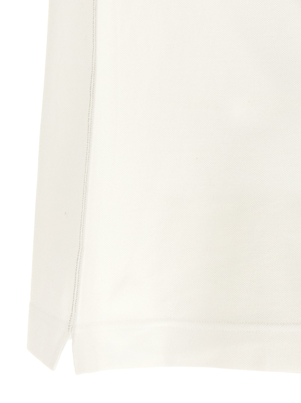 Dolce & Gabbana Men's Leather & Cotton Polo Shirt - White