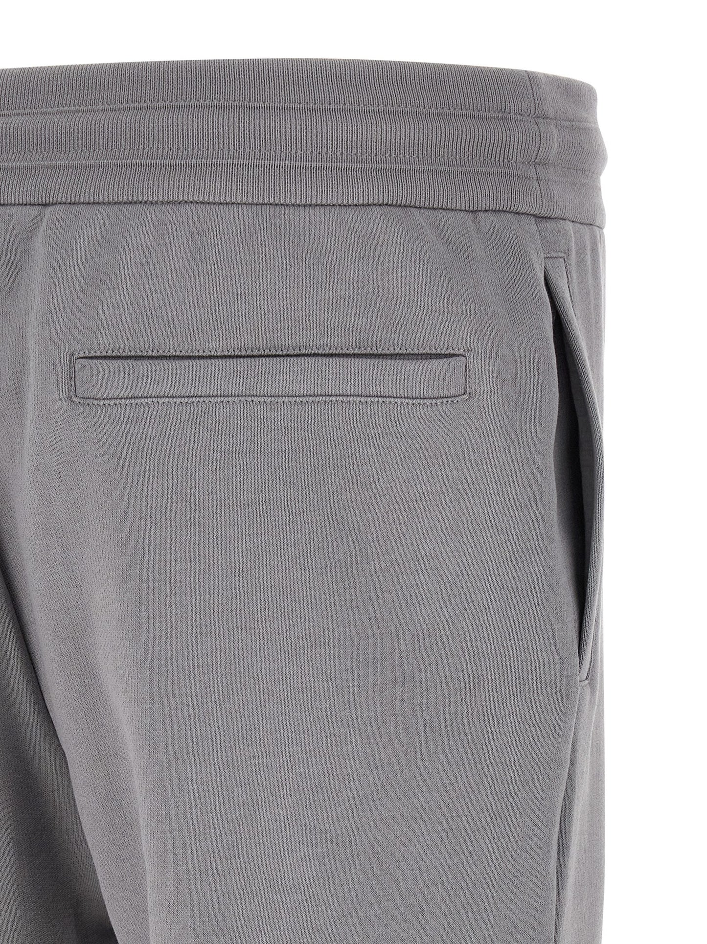 Hooded Activewear by Kiton for men in cotton gray presents a ergonomic silhouette, showcasing the Men's Cotton Hooded Track Suit design with functional for a premium look.