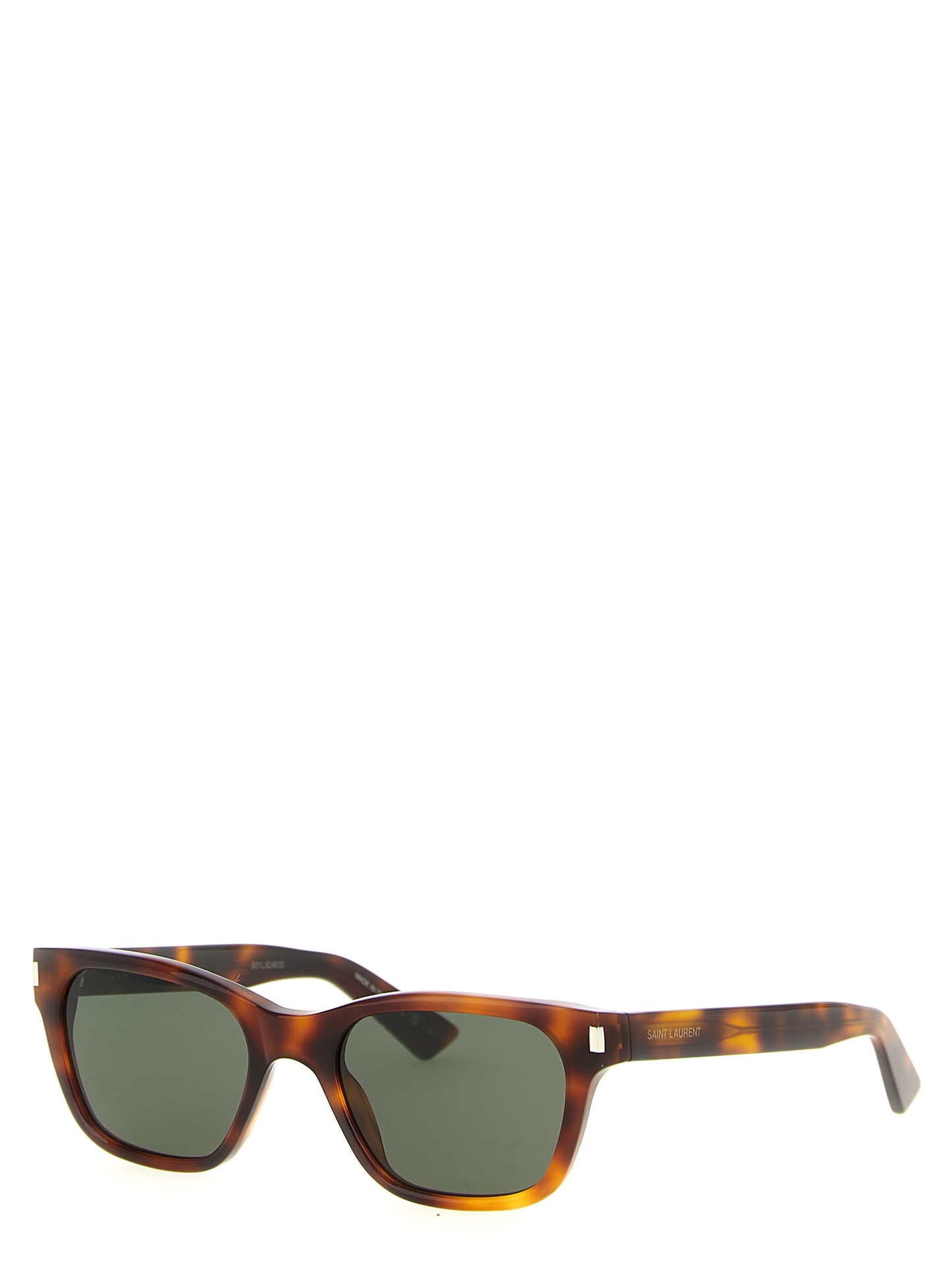 Sunglasses by Saint Laurent for men in cotton brown features an effortlessly chic with brown coloured frame detailing and for a effortlessly chic aesthetic.