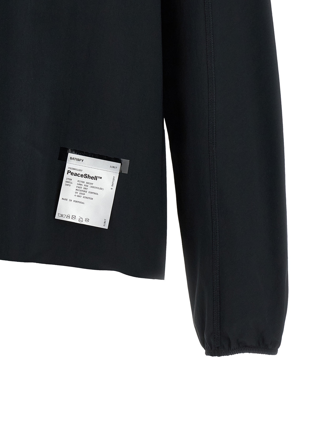 SATISFY Japanese Men's Polyester Twill Shirt - Black