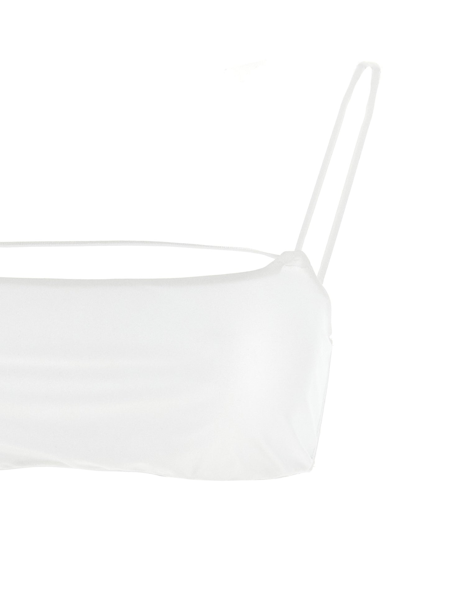 Bikini by ALLIS for women in stretch polyester & silk white presents a sun-drenched silhouette, showcasing the sun-drenched Women's Stretch Polyester & Silk Bikini design with a sun-drenched cut for a premium finish.