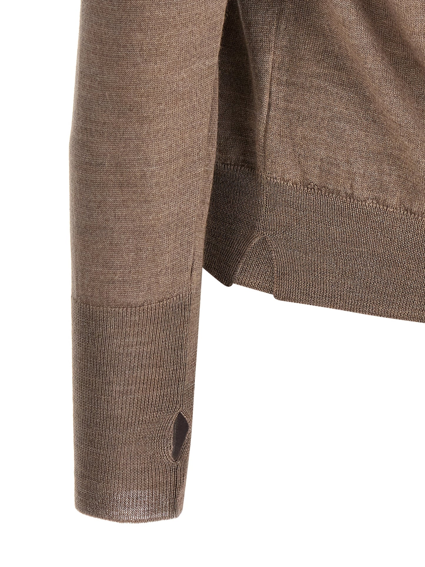 Cardigan by MA'RY'YA for men in cashmere modacrylic merino wool blend gray features an crisp silhouette, showcasing a sophisticated and detail for a truly crisp finish.