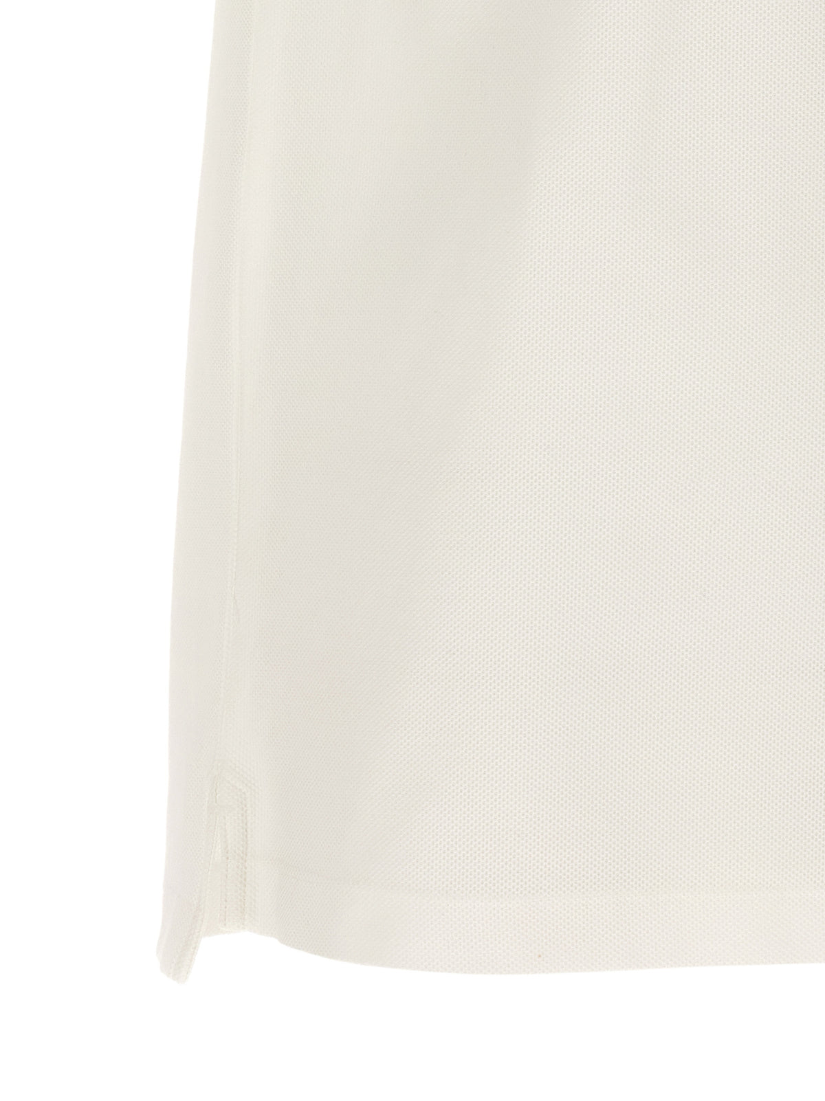 Burberry Men's Cotton Polo Shirt - White Patterned Chevron Signature