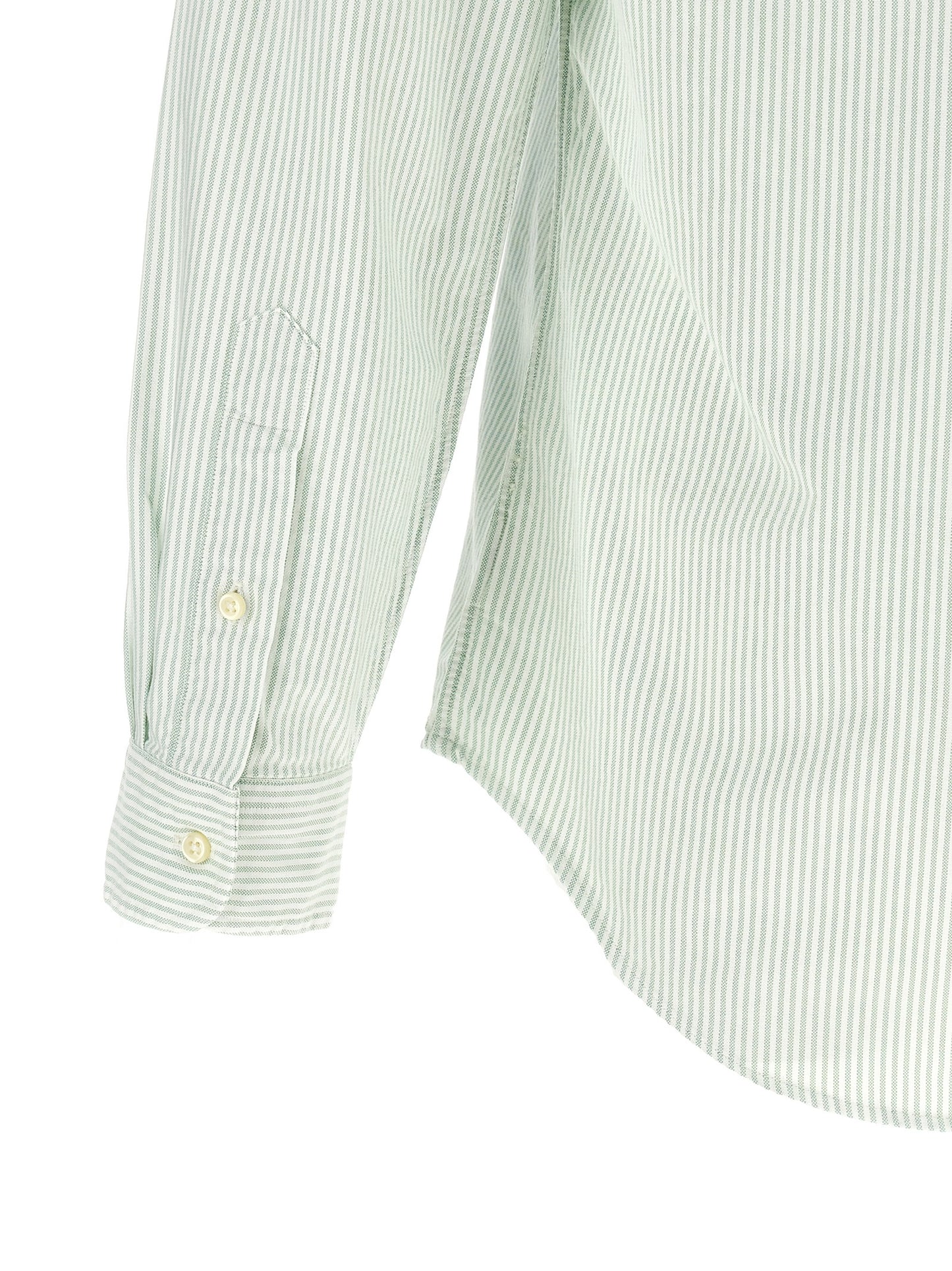 Blouse by Polo Ralph Lauren for men in cotton bicolour, green, patterned & striped showcases a sleek silhouette, elegantly detailed with a sleek and for a sleek finish.
