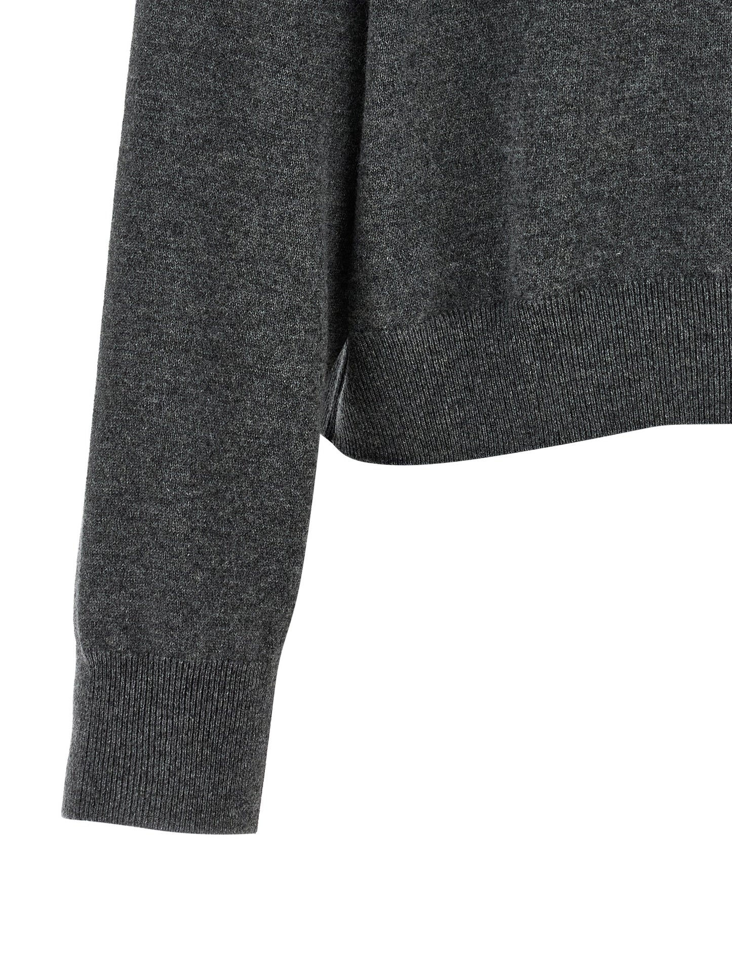 Cardigan by Brunello Cucinelli for women in cashmere & sequins gray & patterned features a nuanced silhouette with a refined and nuanced detailing for a sophisticated look.