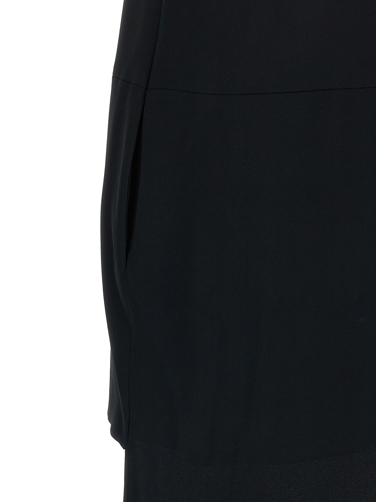 Tom Ford Women's Sleeveless Round Neck Acetate Viscose Satin Dress - Black