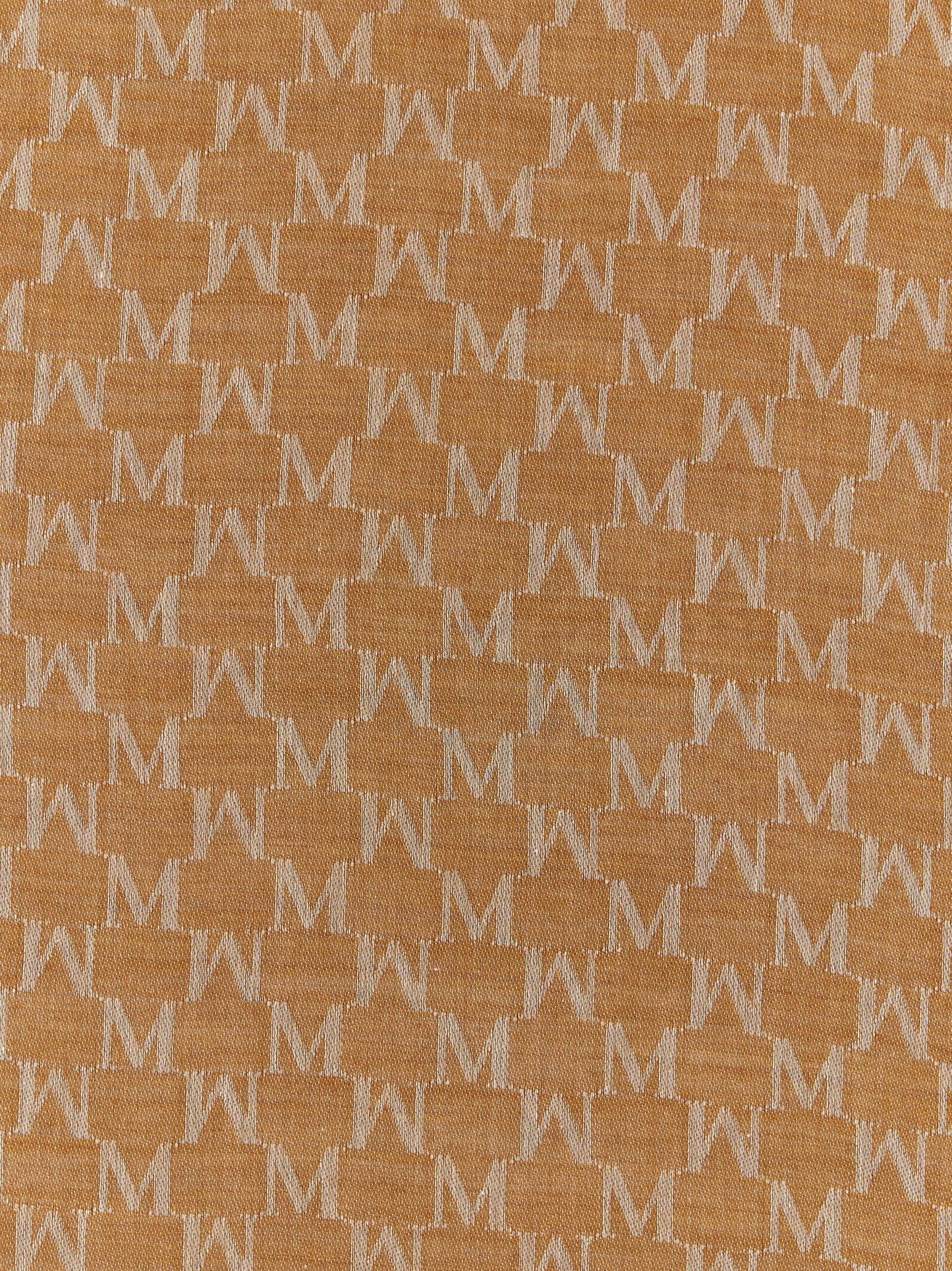 Scarf by Max Mara for women in cotton silk & wool brown, patterned, jacquard & monogram features a timeless silhouette, artfully capturing the essence of the timeless Cotton Silk & Wool Foulard Stole Wrap Fringes Scarf design for a sophisticated look.