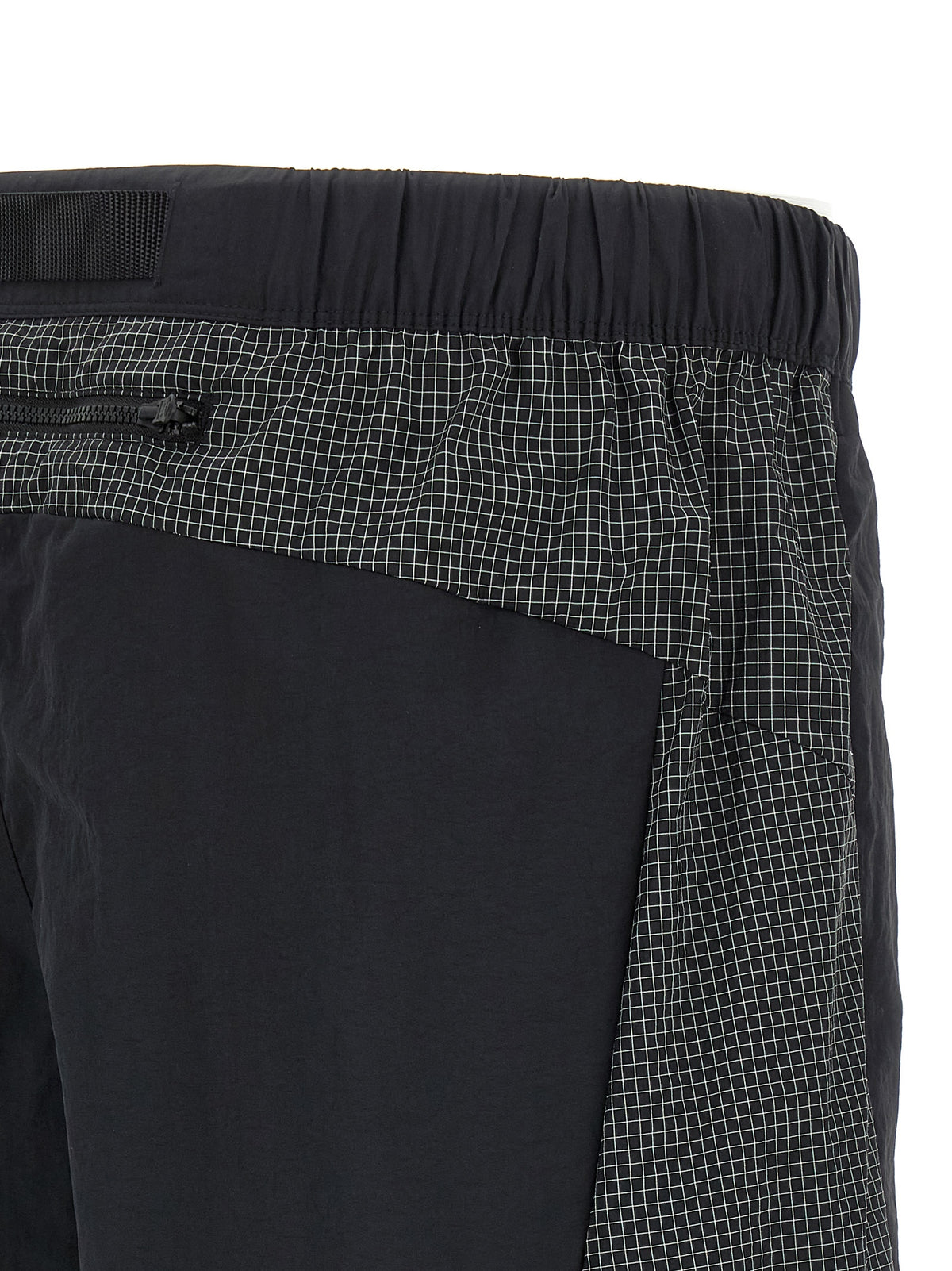 The North Face Men's Wide Nylon Fabric Bermuda Shorts - Black Print