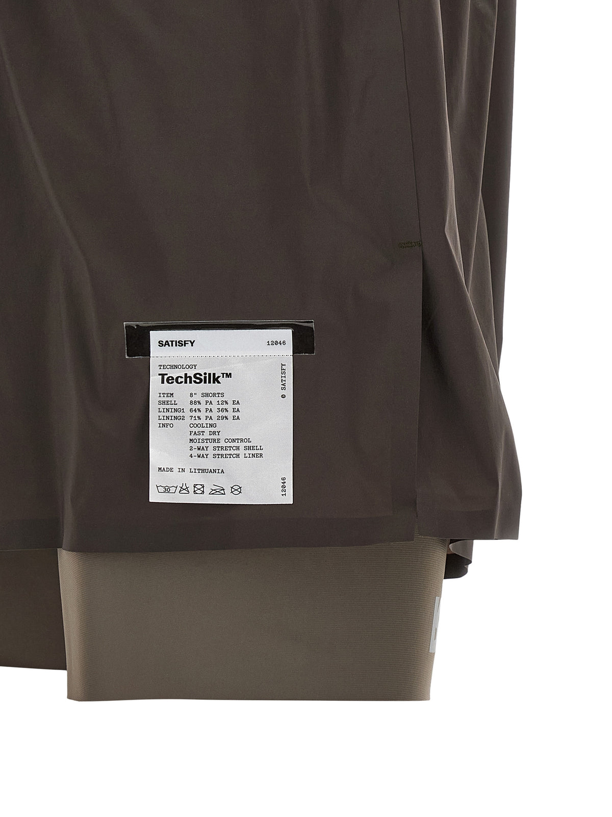 SATISFY Men's Wide Stretch Nylon Bermuda Shorts - Gray