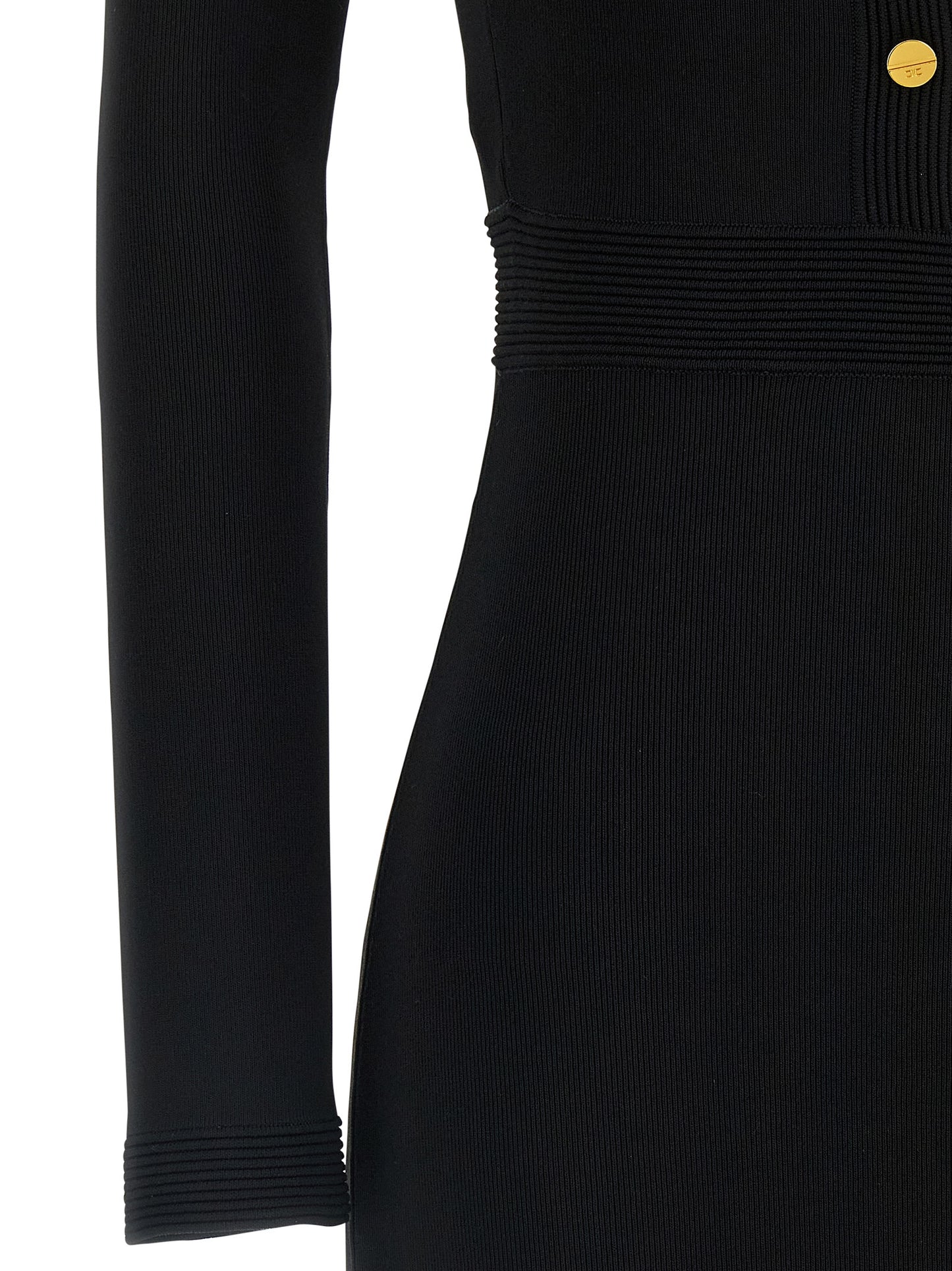 Dress by Elisabetta Franchi for women in viscose & polyamide black & red features an cute silhouette, detailed with a and that elegantly flows into a cute maxi long.