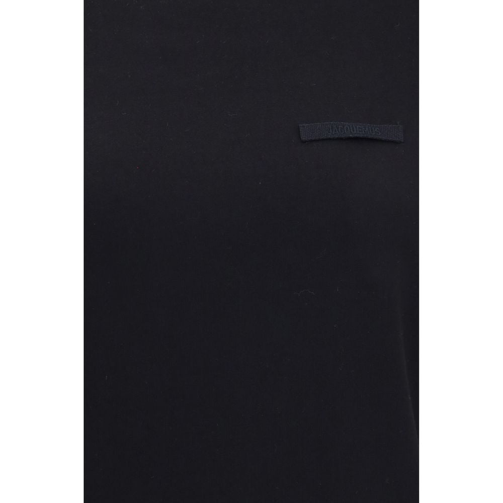 T-Shirt by Jacquemus for women in cotton black, signature & monogram features an edgy silhouette, meticulously detailed with a sophisticated and for a truly edgy finish.