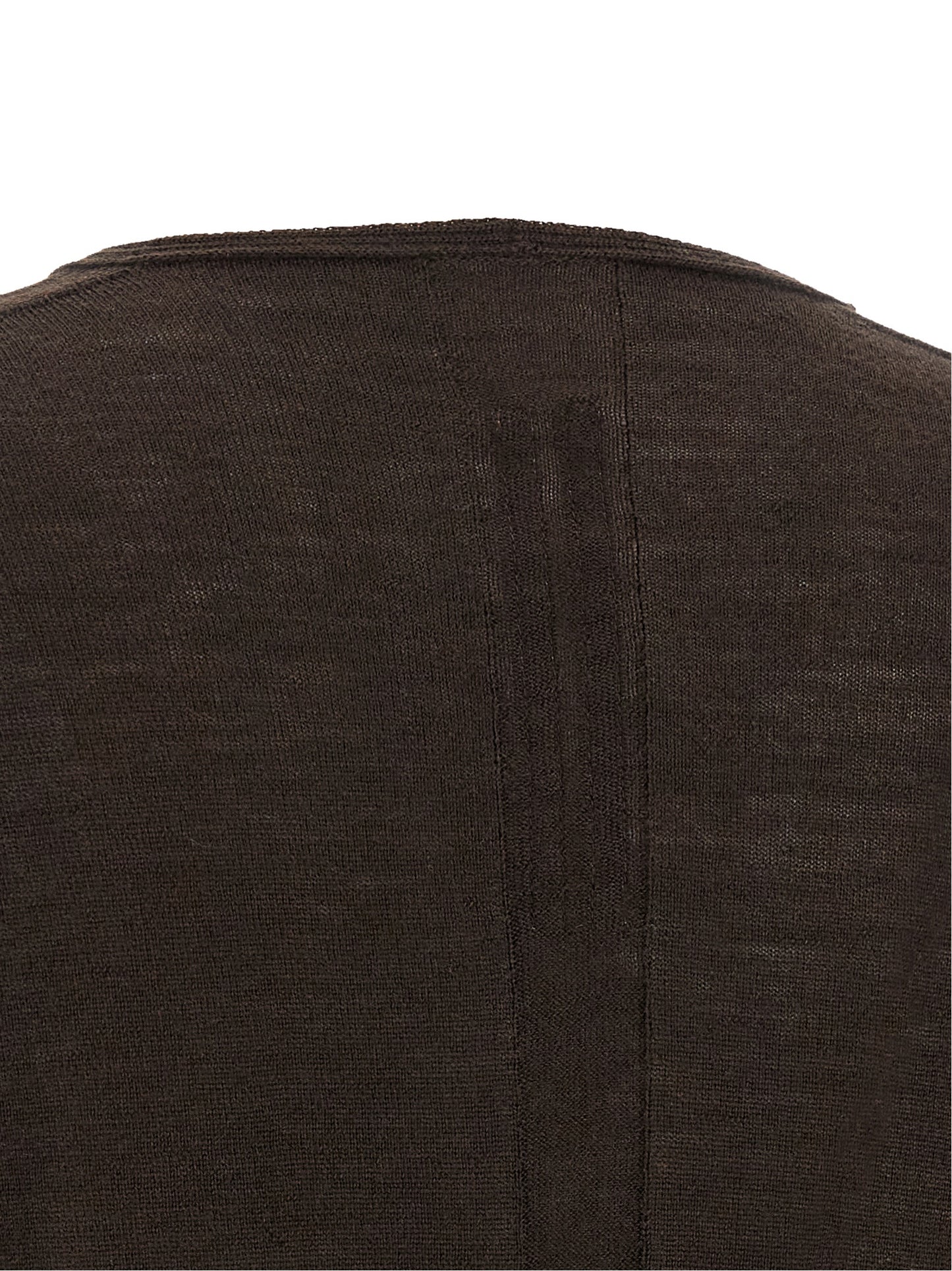 Shirt by Rick Owens for women in virgin wool brown showcases a sublime silhouette, artfully detailed with a sublime and for a sophisticated, sublime finish.
