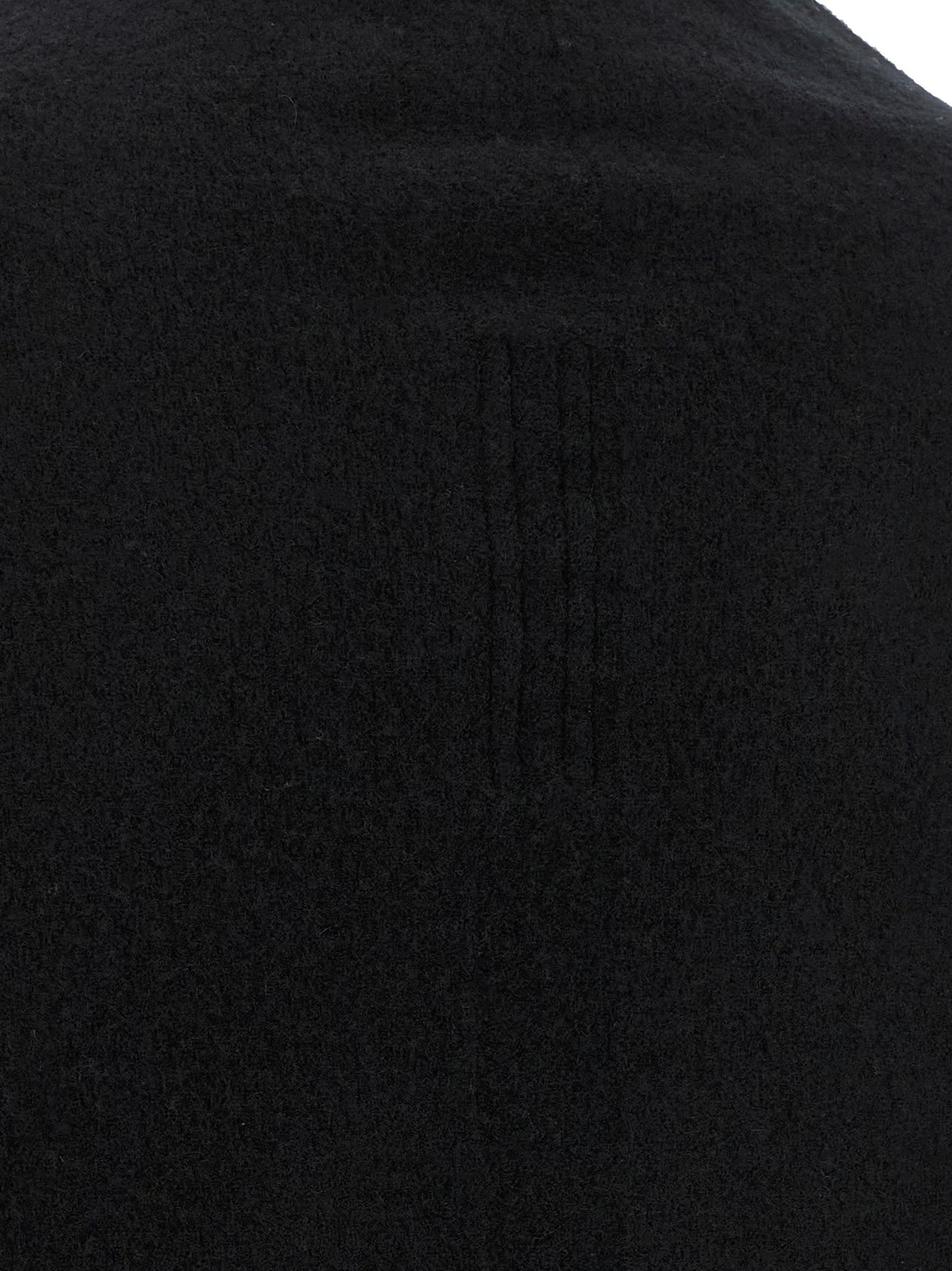 Cardigan by Rick Owens for women in cashmere black features a nuanced silhouette with a refined and nuanced detailing for a sophisticated look.