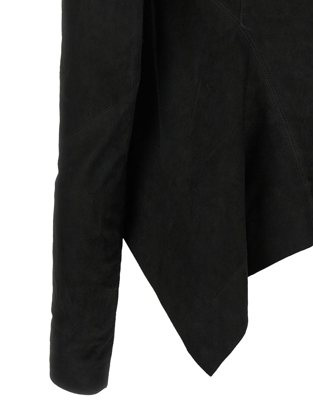 Rick Owens Women's Padded Biker Lambskin Leather Jacket - Black