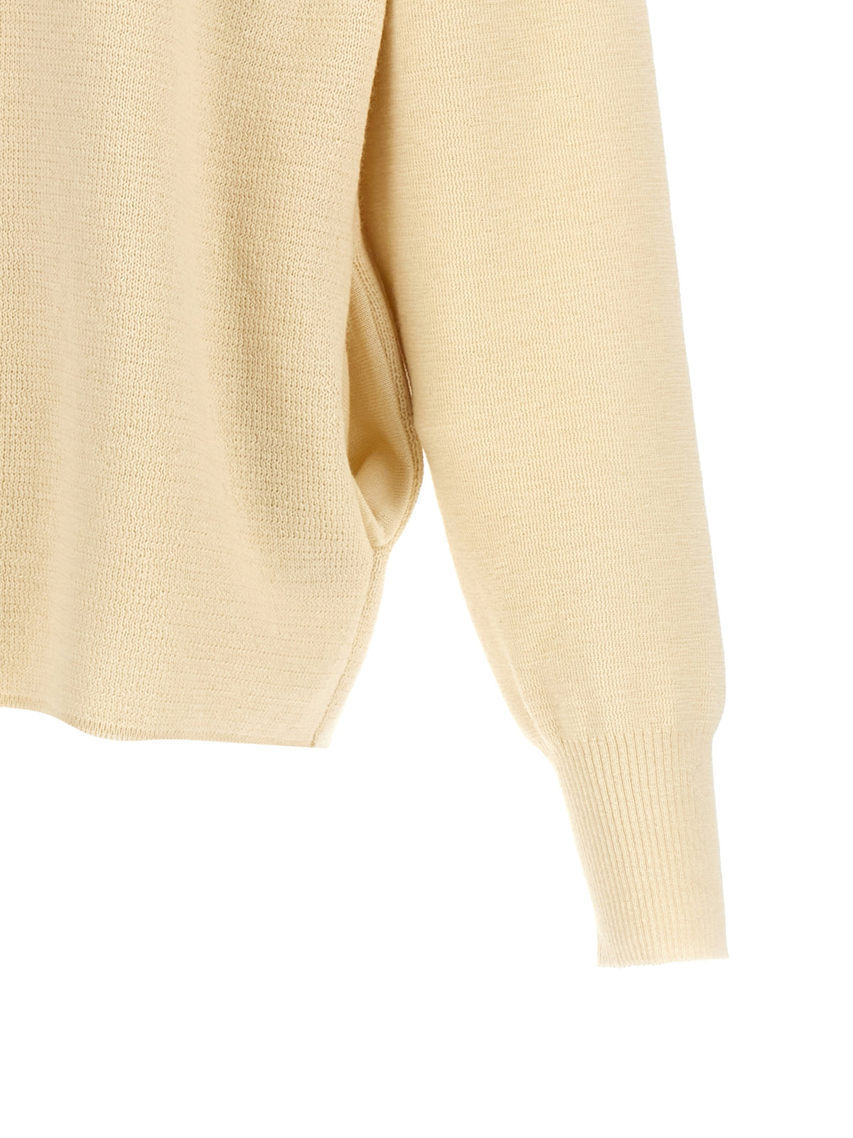 Cardigan by MA'RY'YA for men in modacrylic merino wool white features an crisp silhouette, showcasing a sophisticated and detail for a truly crisp finish.