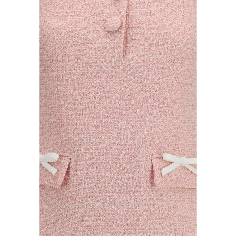 Dress by Self-Portrait for women in polyamide polyester acrylic wool multicolor & patterned features an cute silhouette, detailed with a and that elegantly flows into a cute short mini.