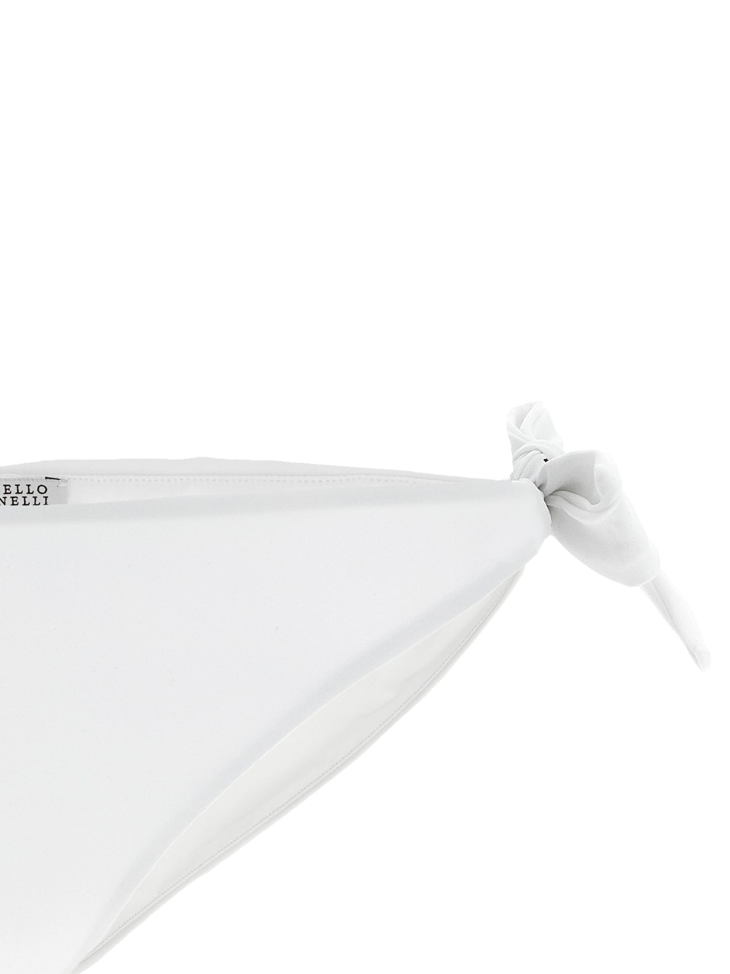Swim Briefs by Brunello Cucinelli for women in stretch polyamide white features a resort ready silhouette from the Women's Stretch Polyamide Swim Briefs collection, showcasing a resort ready finish with a streamlined resort ready fit.