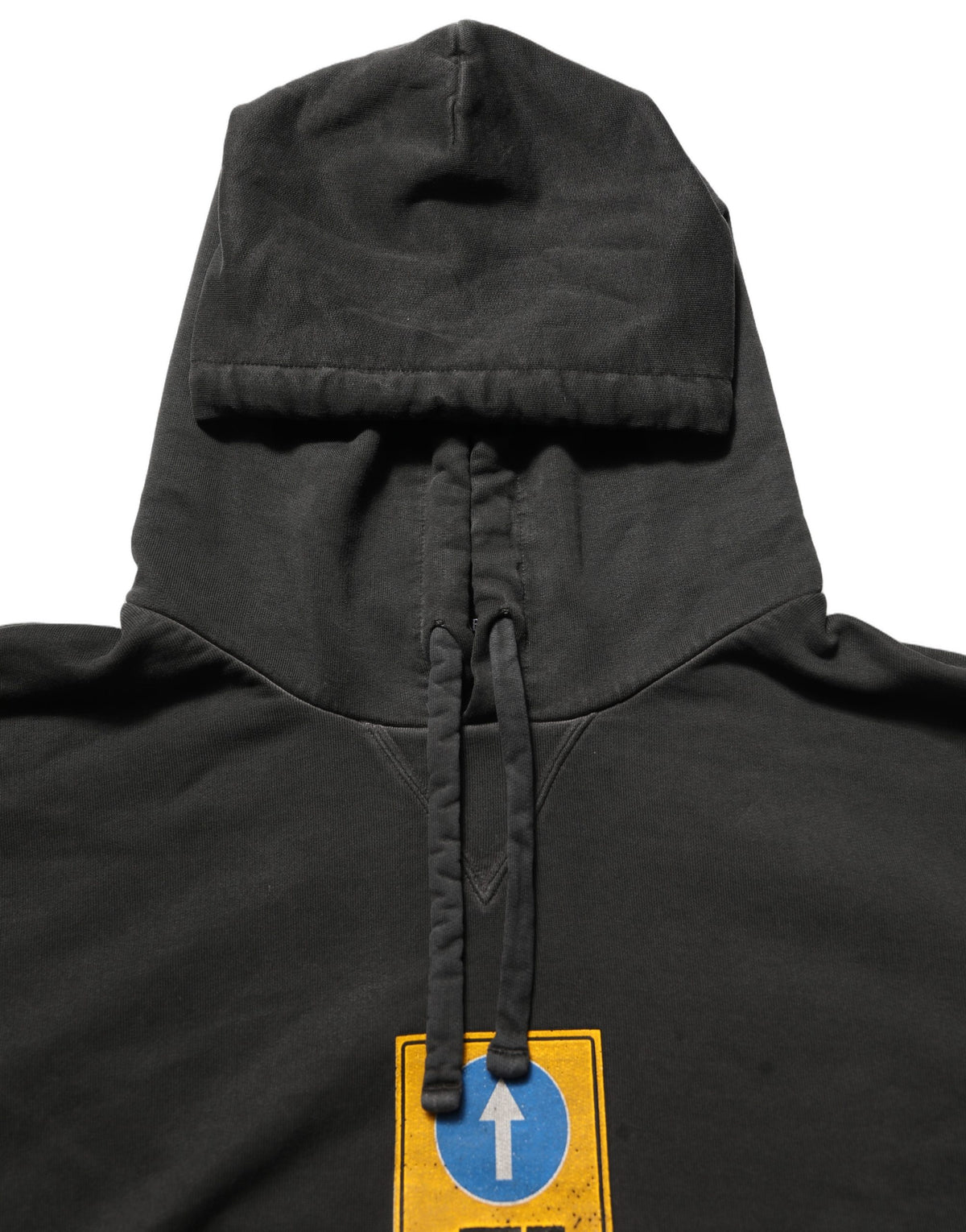 Dolce & Gabbana Men's Regular Fit Oversized Cotton Sweatshirt Hoodie - Black