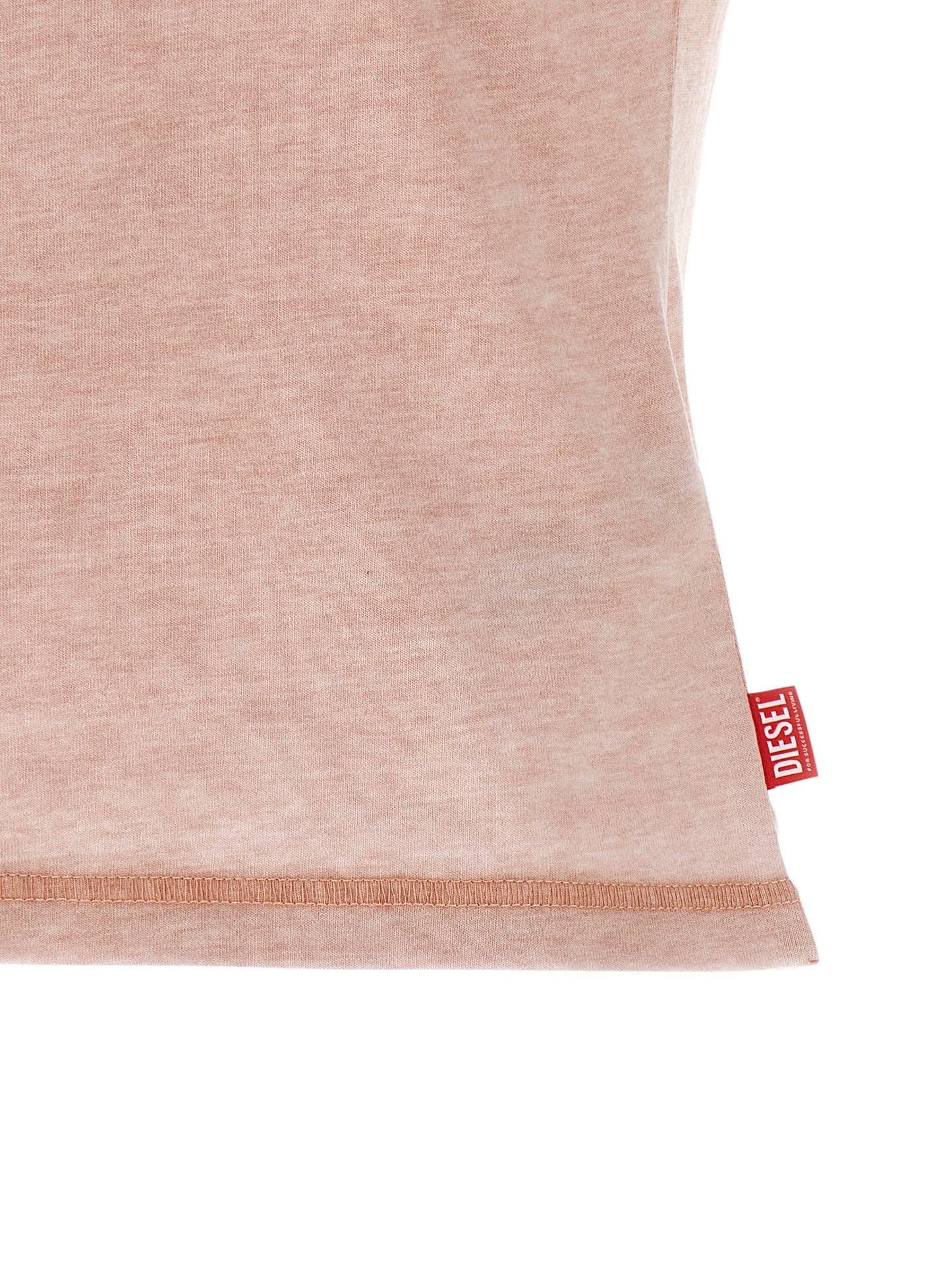 T-Shirt by Diesel for women in polyester cotton multicolor, pink, red, signature & print showcases a dramatic silhouette, elegantly detailed with a dramatic and for a truly dramatic finish.