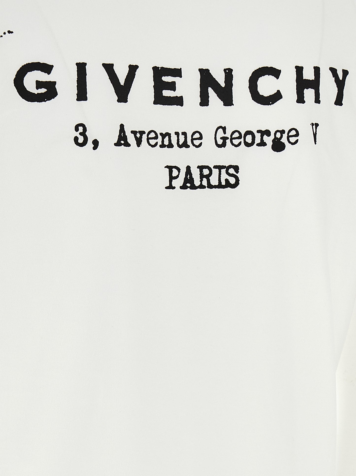 T-Shirt by Givenchy for women in cotton bicolour, black, white & print showcases a unassuming silhouette, artfully detailed with a refined and unassuming for a sophisticated, contemporary look.