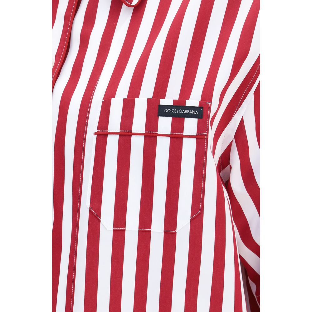 Shirt by Dolce & Gabbana for women in cotton & silk multicolor, patterned & striped features an polished silhouette, showcasing a sophisticated and detail for a truly polished finish.