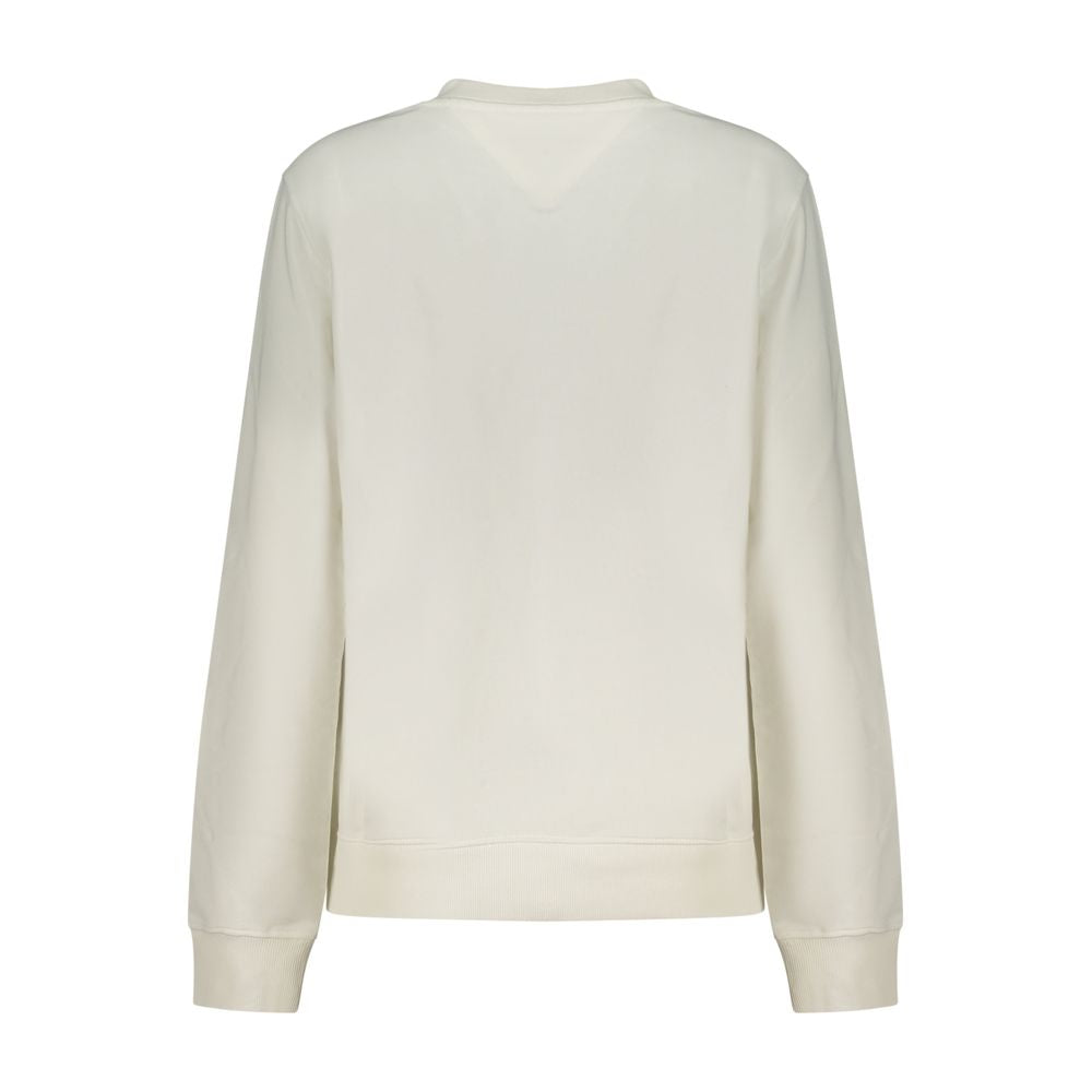 Sweatshirt by Tommy Hilfiger for women in stretch cotton white & print presents a smart casual silhouette, featuring a smart casual crew neckline and for a sophisticated look.