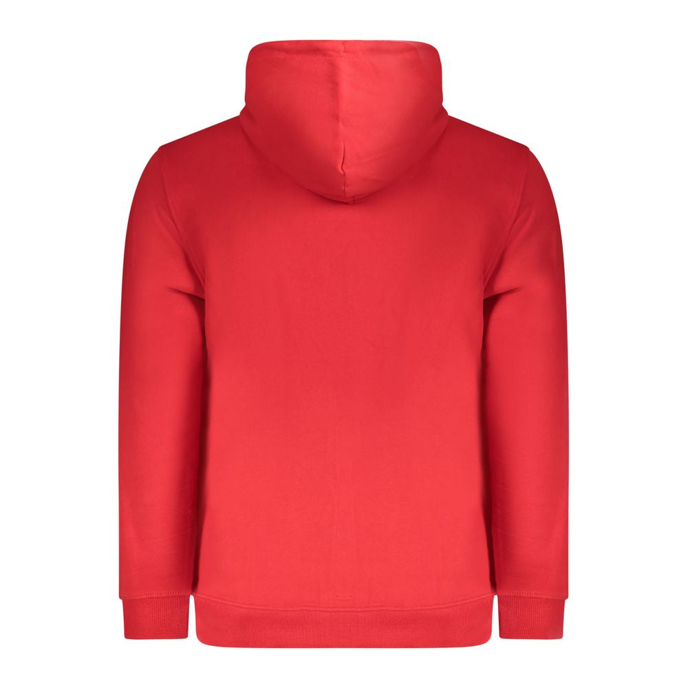 Hooded Sweatshirt Hoodie by Tommy Hilfiger for men in cotton red & print features an avant-garde silhouette, showcasing a sophisticated and detail for a truly avant-garde finish.