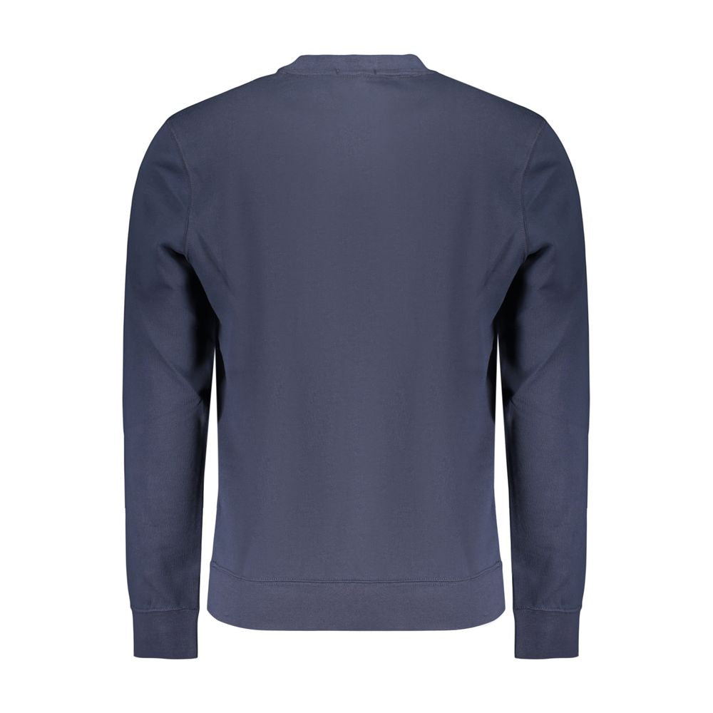 Sweatshirt by Calvin Klein for men in cotton blue & print features an magnificent silhouette, showcasing a sophisticated crew neckline and detail for a truly magnificent finish.