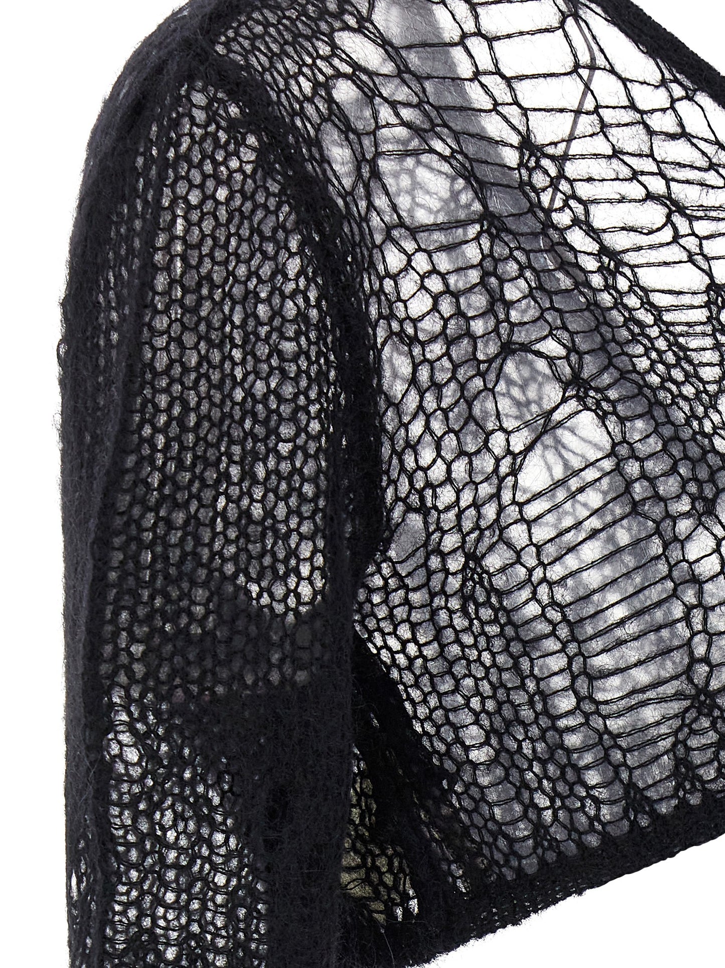 Tank Top by Rick Owens for women in mohair wool & nylon black presents a uncompromising silhouette, artfully detailed with a uncompromising and for a sophisticated, uncompromising finish.
