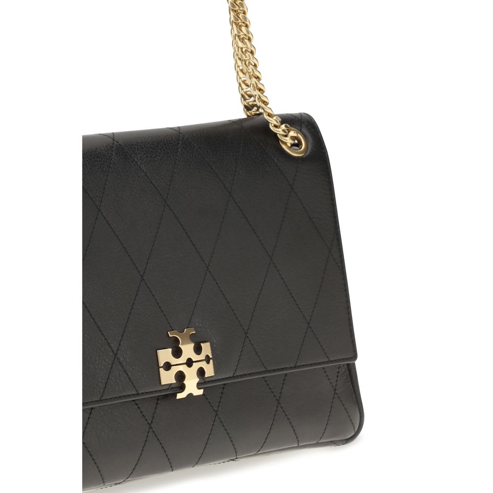 Shoulder Bag by Tory Burch for women in bos taurus calf grained & suede leather black features a distinguished silhouette, showcasing a secure zipper & magnetic and distinguished with versatile shoulder-strap for a distinguished finish.