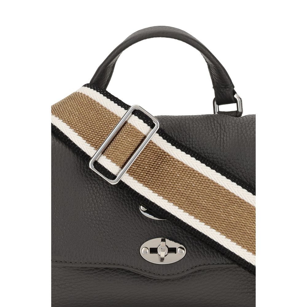 Handbag by Zanellato for women in bos taurus calf leather gray, multicolor & signature features a signature silhouette, showcasing a secure zipper and signature with versatile handle & adjustable-strap for a sophisticated look.