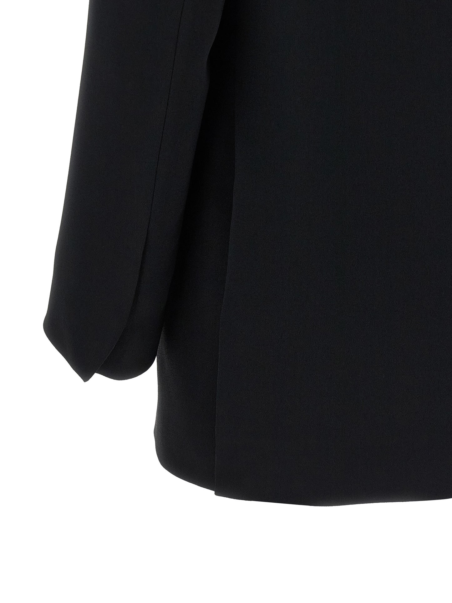 Dries Van Noten Women's Padded Single Breasted Polyester & Viscose Blazer - Black