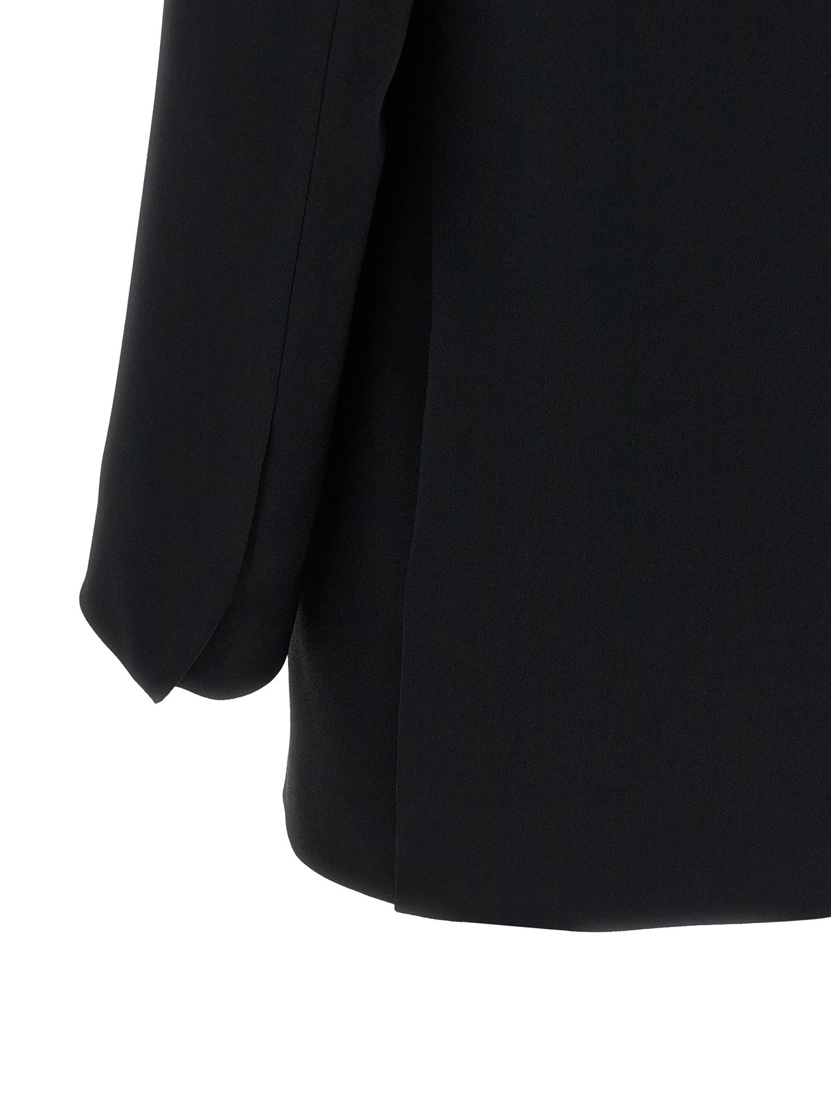 Dries Van Noten Women's Padded Single Breasted Polyester & Viscose Blazer - Black