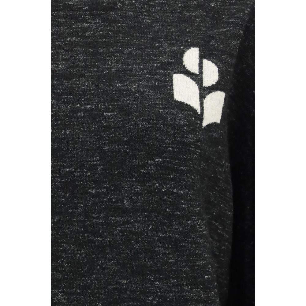 Sweatshirt by Isabel Marant Étoile for women in merino wool polyamide viscose & cotton black, silver & toile presents a smart casual silhouette, featuring a smart casual and for a sophisticated look.