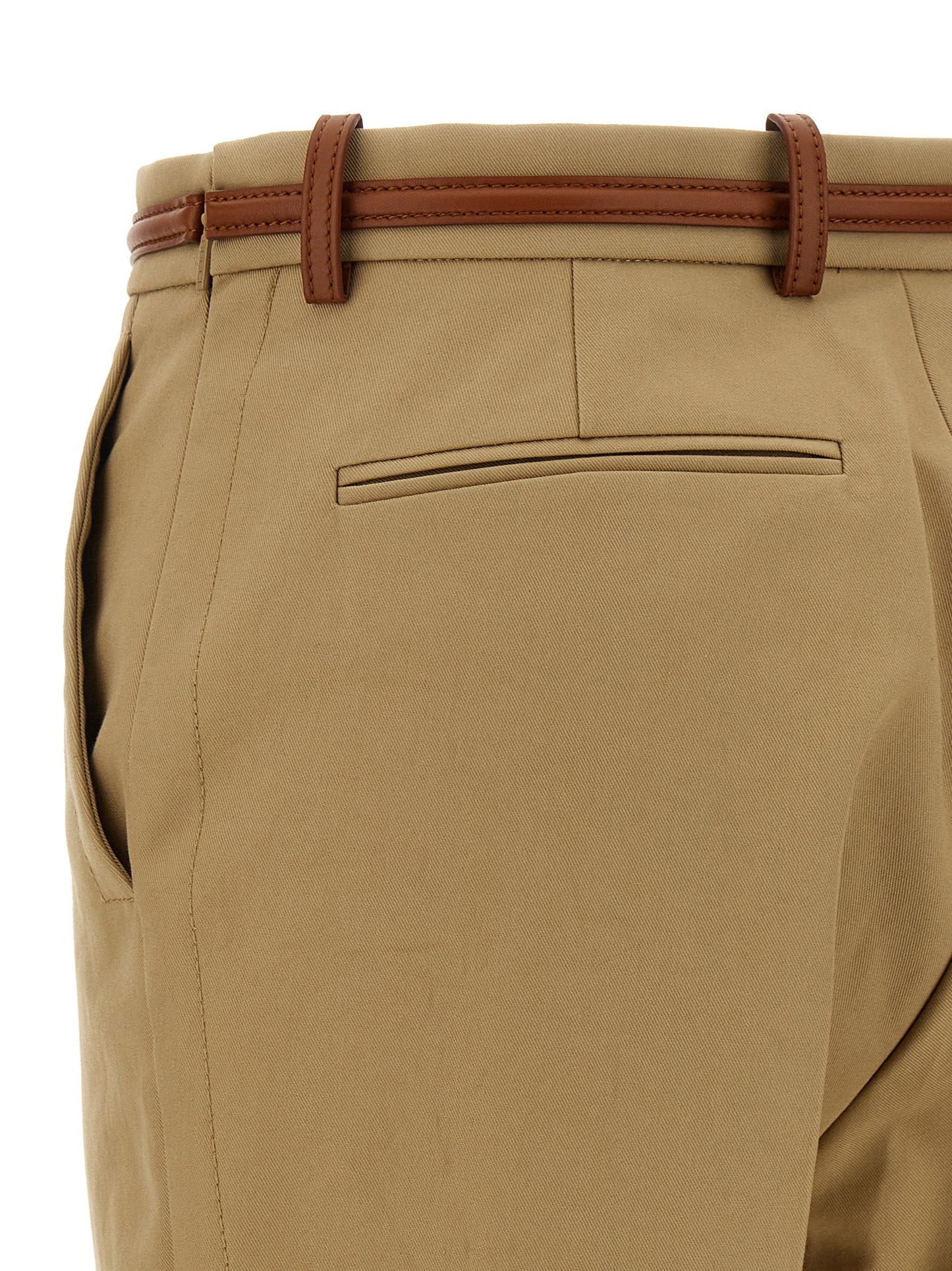 Gucci Beige Cotton Casual Pants
