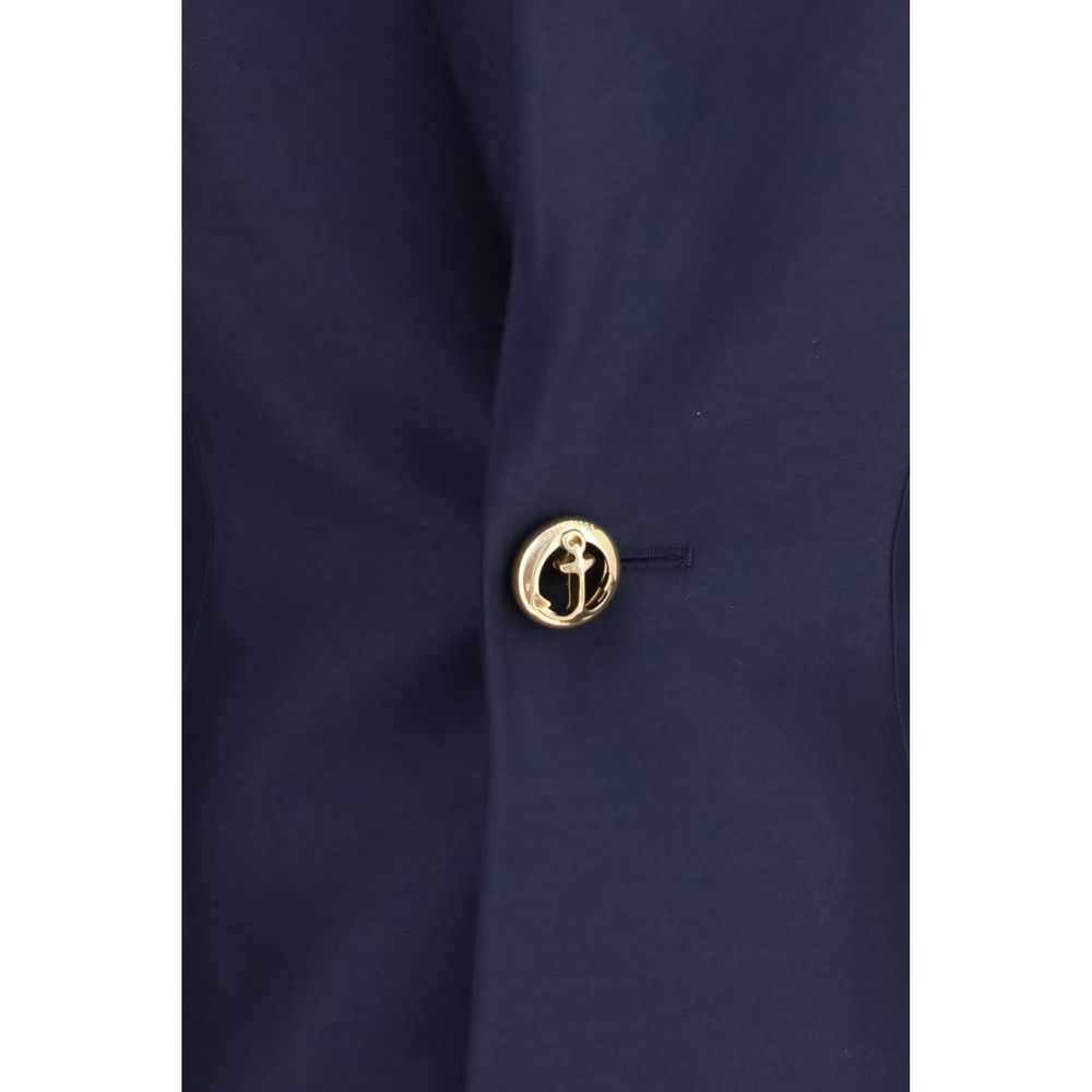 Dress by Balenciaga for women in silk & merino wool blue features an magnificent silhouette, artfully detailed with a magnificent and that flows into an magnificent short mini.