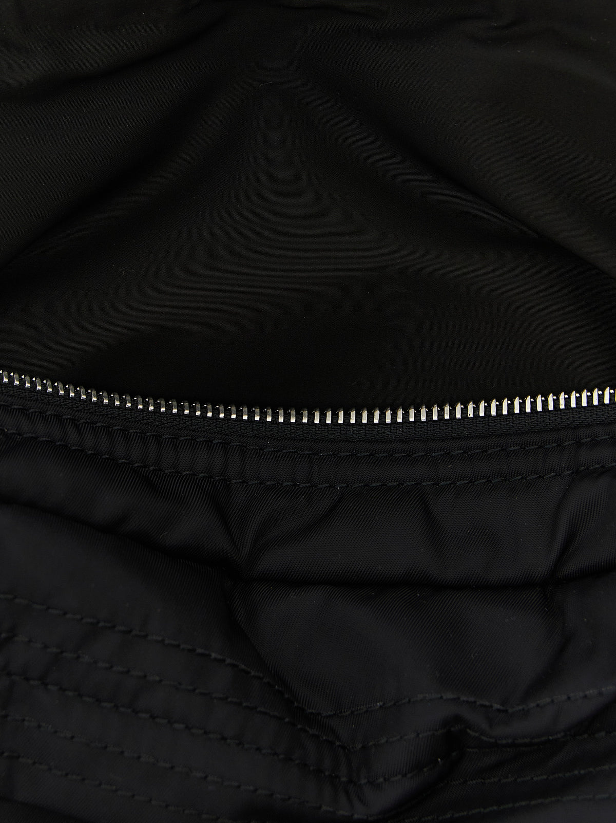 Maison Margiela Four Stitches Zip Computer Polyamide Patent Leather East West Crossbody Messenger Bag - Black Silver White Signature