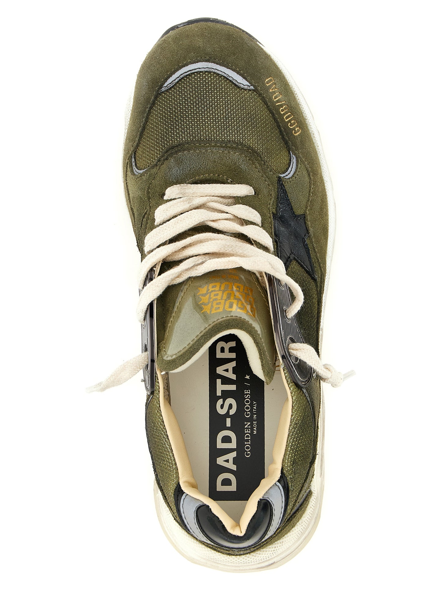 Athletic Sneakers Golden Goose women mesh & suede leather bicolour, black, green, olive & signature featuring a avant-garde Star Women's Athletic Mesh & Suede Leather Sneakers design with a avant-garde athletic style for a refined finish.