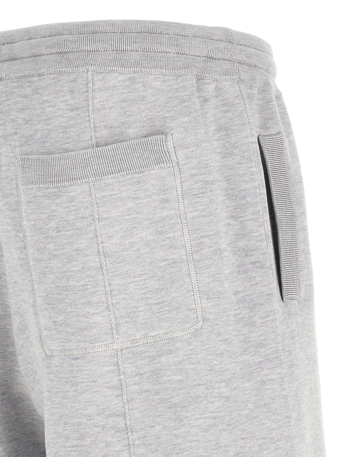 Brunello Cucinelli Men's Regular Fit Cotton & Silk Bermuda Shorts - Gray